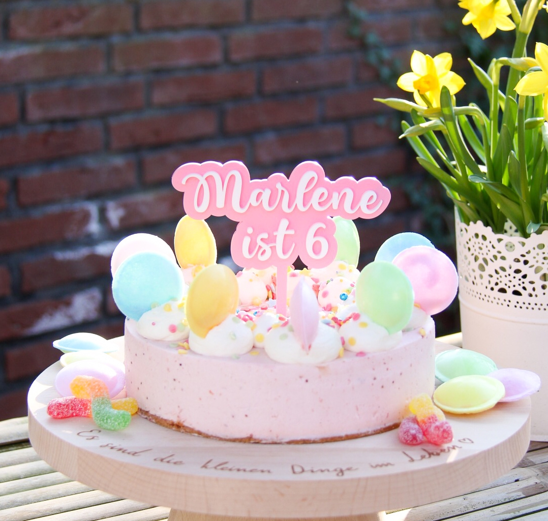 Cake Topper Wolke "Name & Zahl" Acryl Cake Topper Wolke "Name & Zahl" Acryl