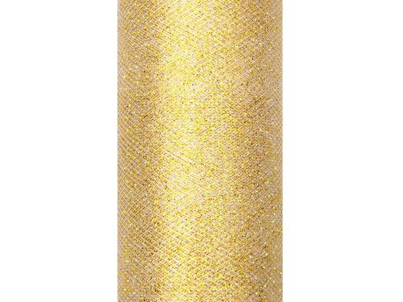 Glitzer-Tüll Gold