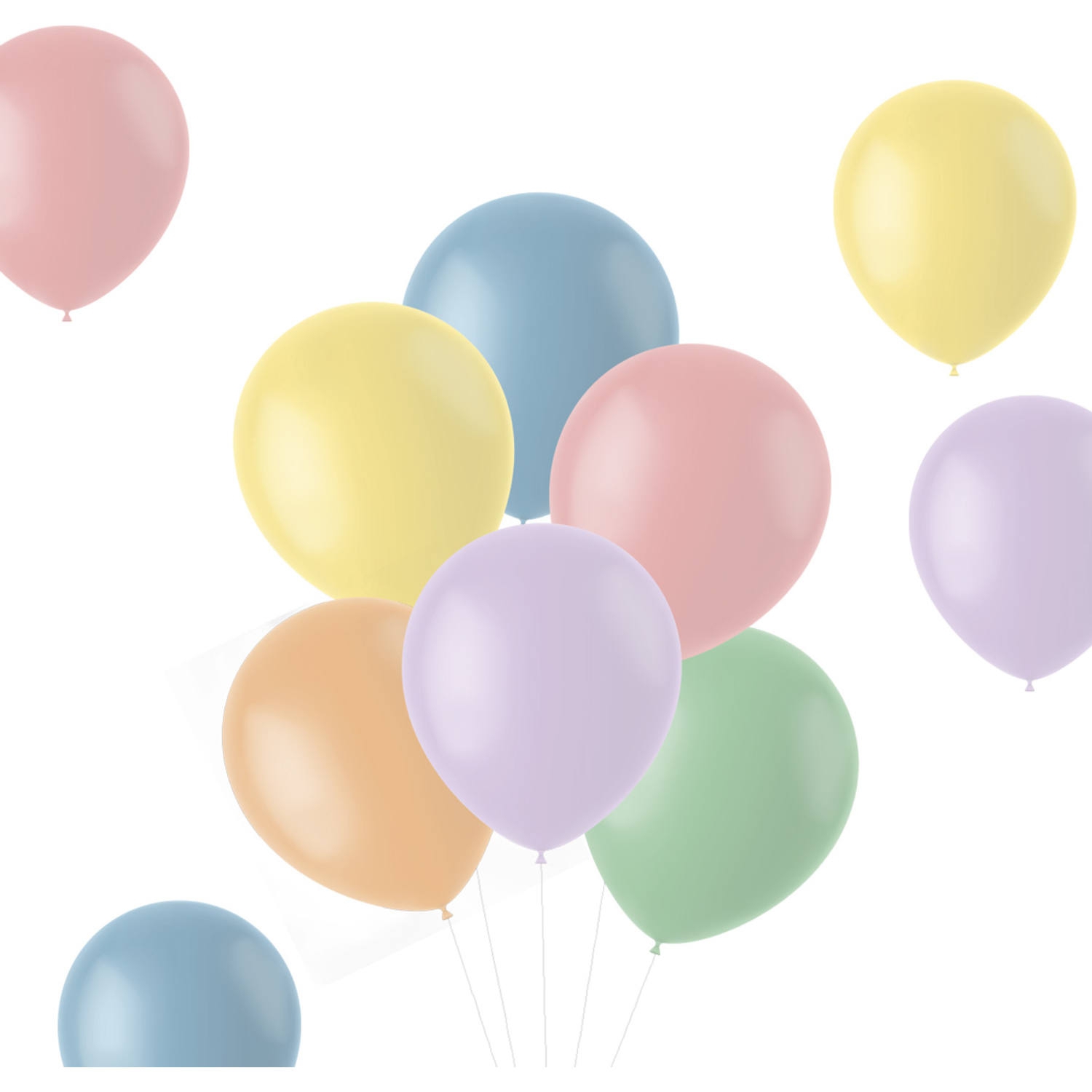 10 Latexballons im Set "Powder Pastels" Ø 33cm Ballon