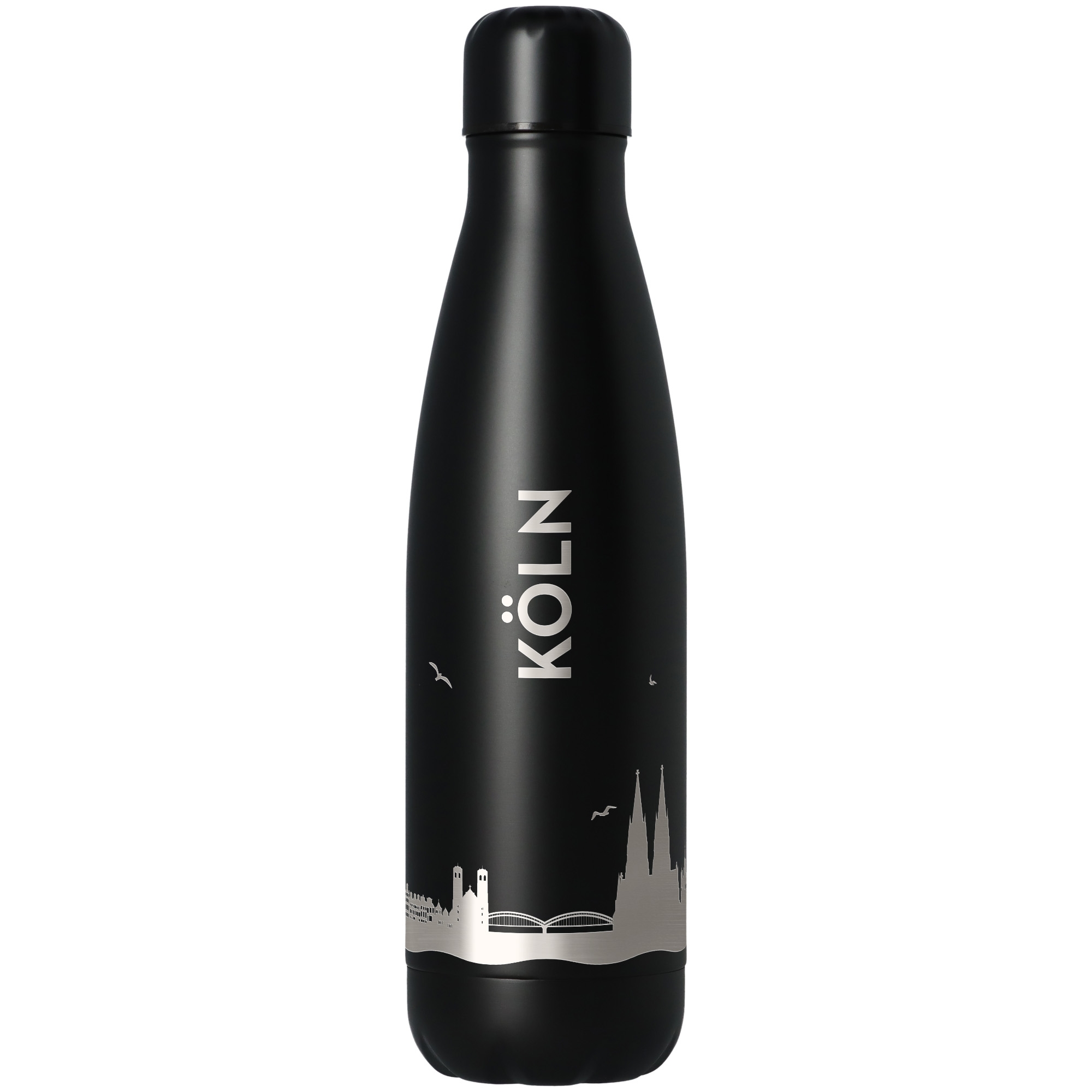 5ad8c67bfe0fb39148cd16e2ac3dfec5fa10c3f6 Trinkflasche Skyline Köln Schwarz 500ml