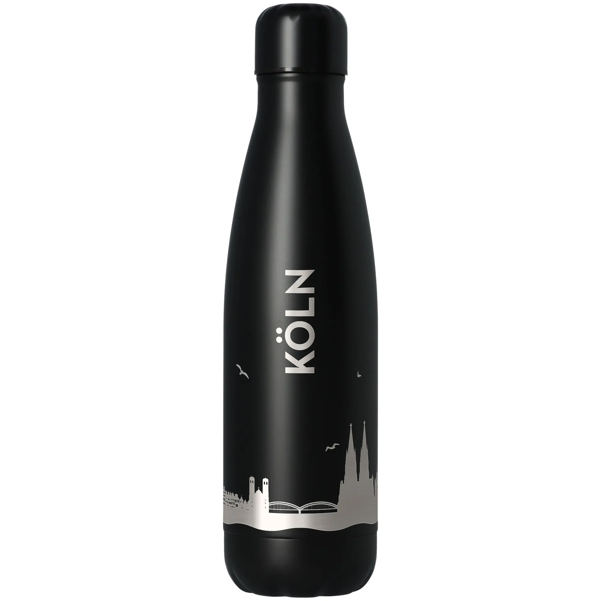 Trinkflasche Skyline Köln Schwarz 500ml
