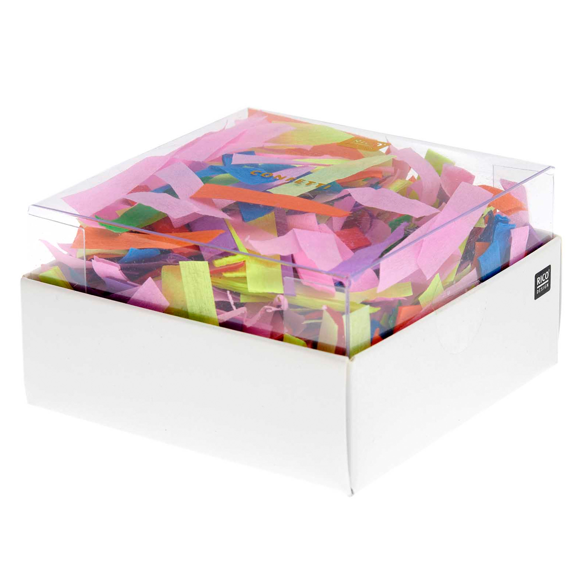 Krepp Konfetti -Regenbogen Classic Mix15g Papier, Schublade, Mobiliar, Kiste
