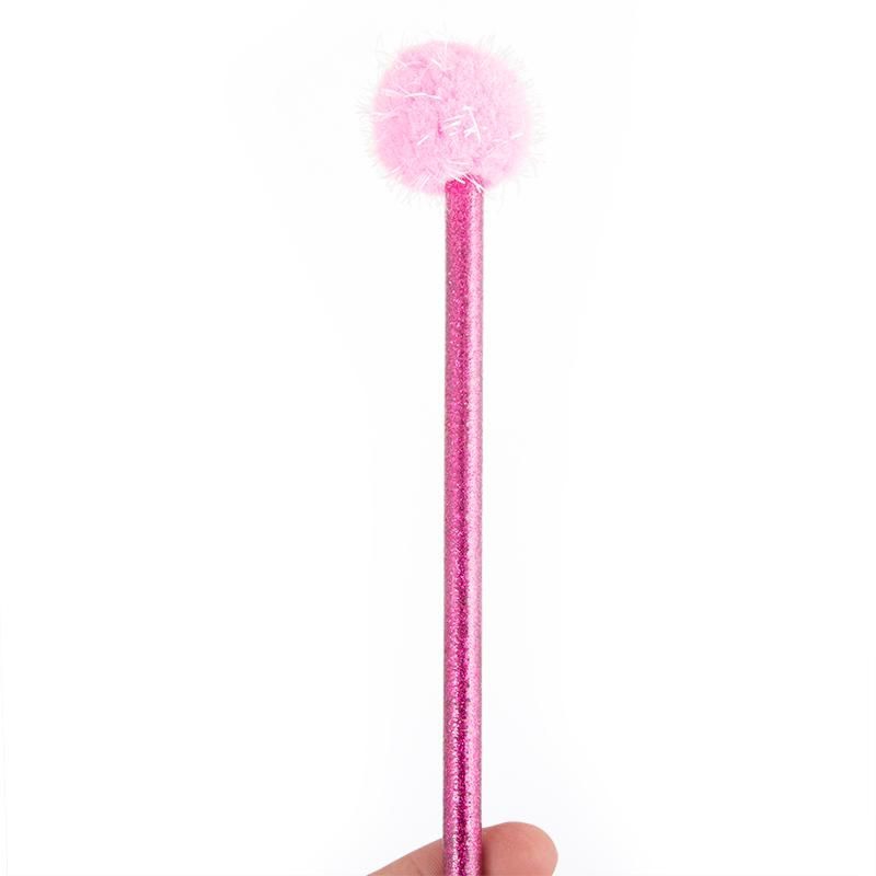 Glitzer Bleistift mit Pom Pom Topper