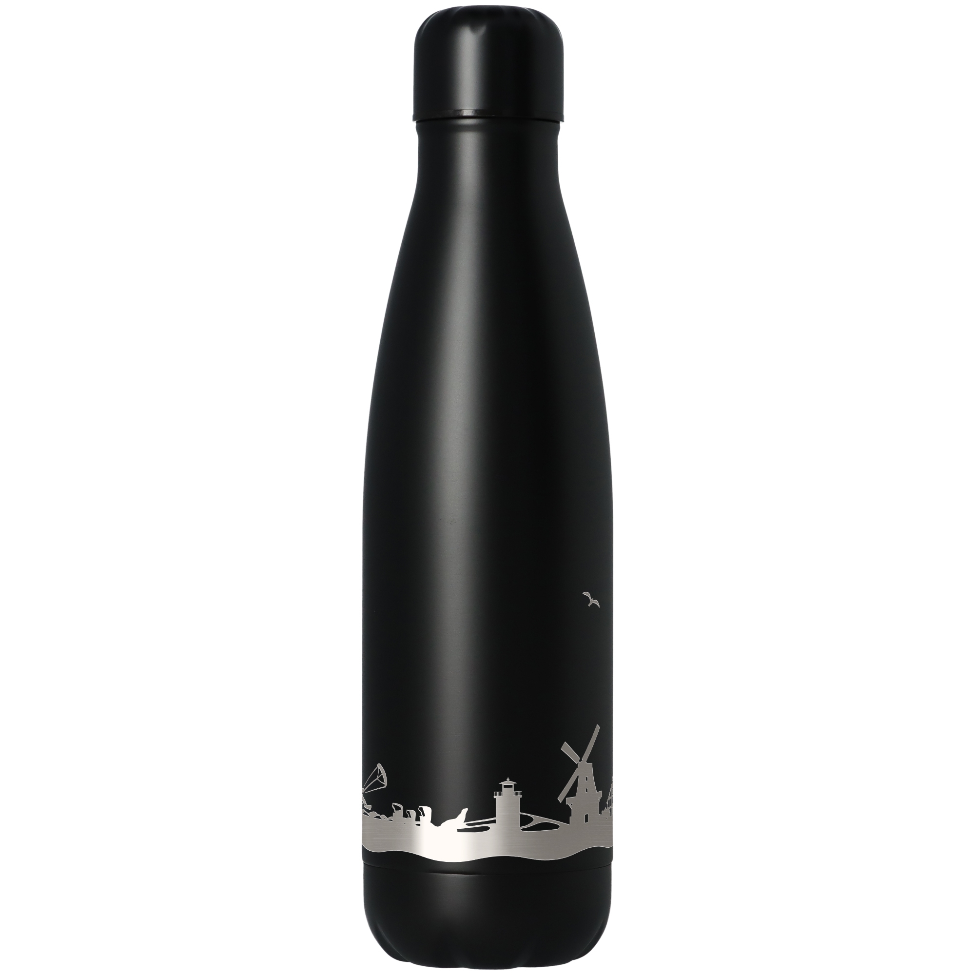 a1d491cedeef1ec86eb09319ae308073804c8a20 Trinkflasche Skyline Föhr Schwarz 500ml