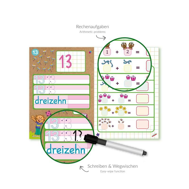 Activity Lernkoffer Zahlen 1-25 zum Abwischen Activity Lernkoffer Zahlen 1-25 zum Abwischen