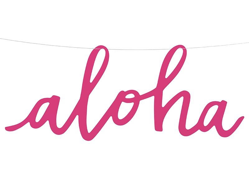 Aloha - Banner Pink Aloha - Banner Pink
