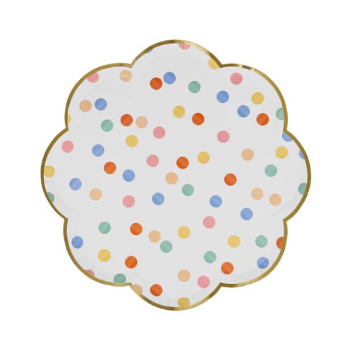 Meri Meri - 8 Pappteller groß "Muster" Pastell Meri Meri - 8 Pappteller groß "Muster" Pastell