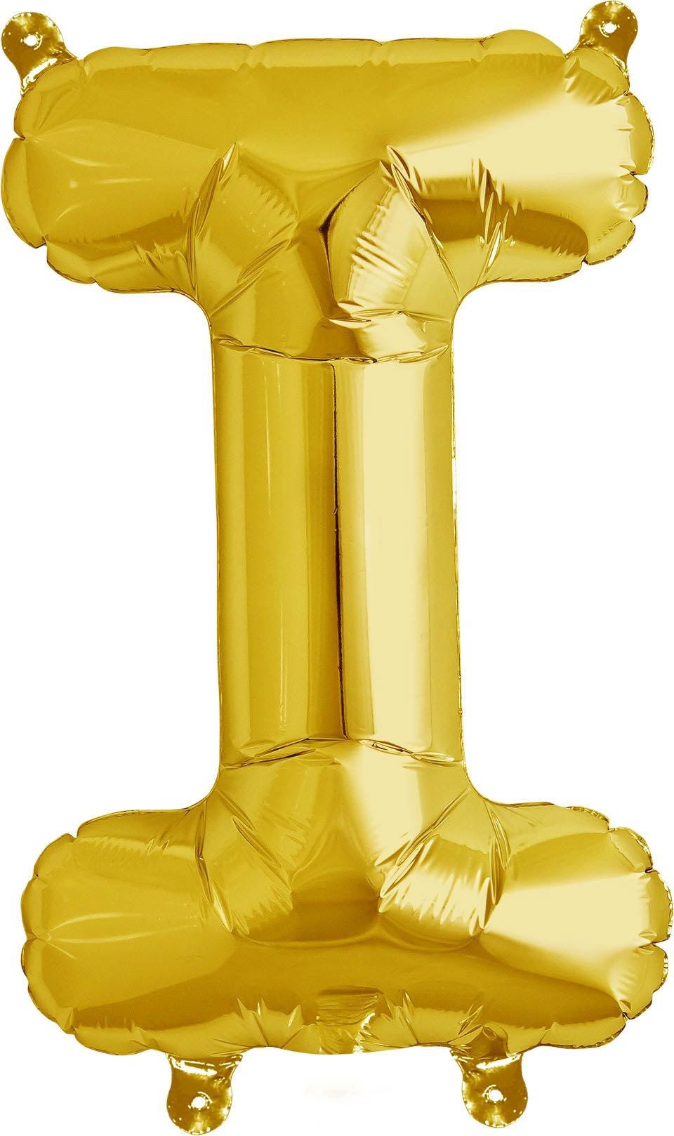 Luftballon Buchstabe I Gold 40cm