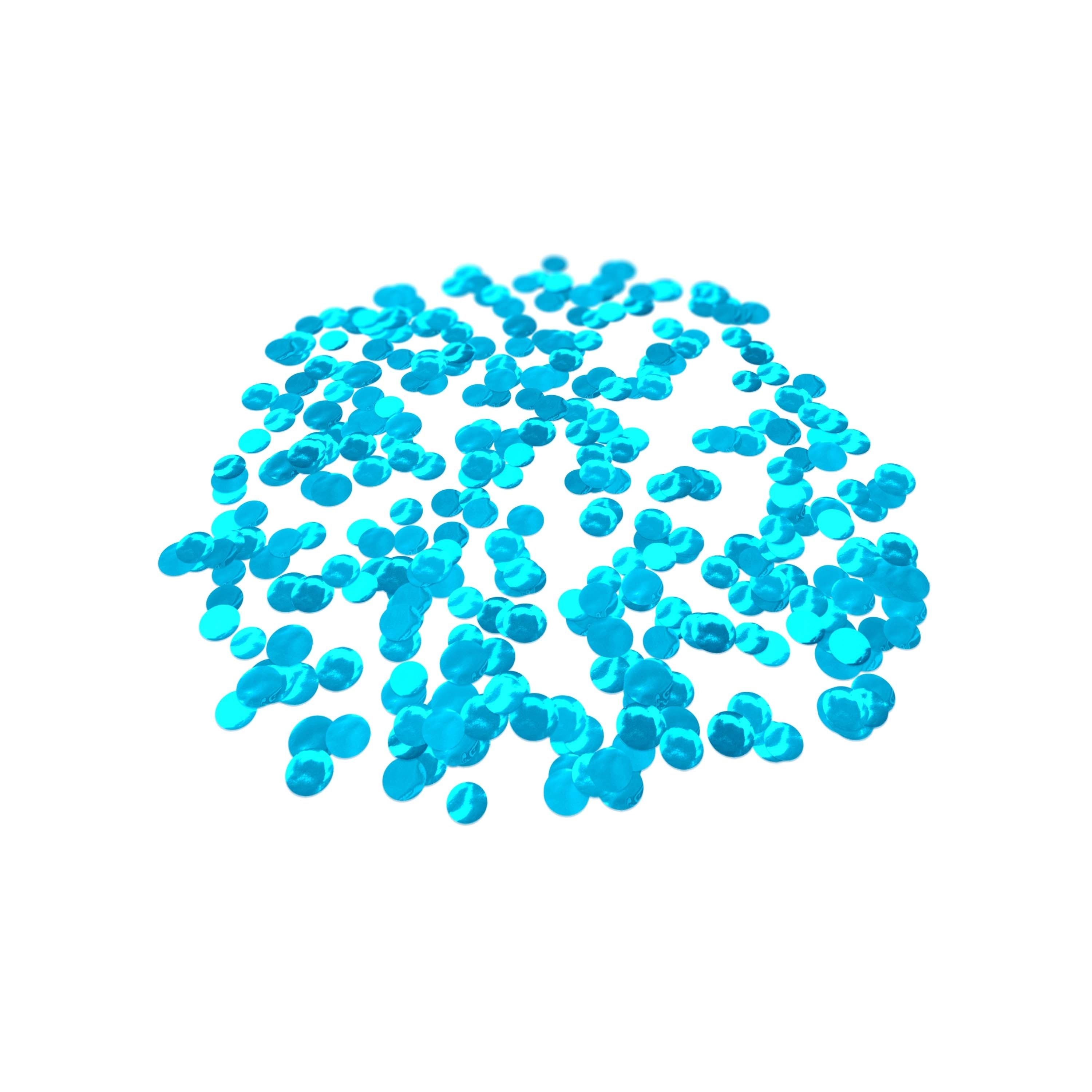 Folienkonfetti 2cm Rund 100g Hellblau