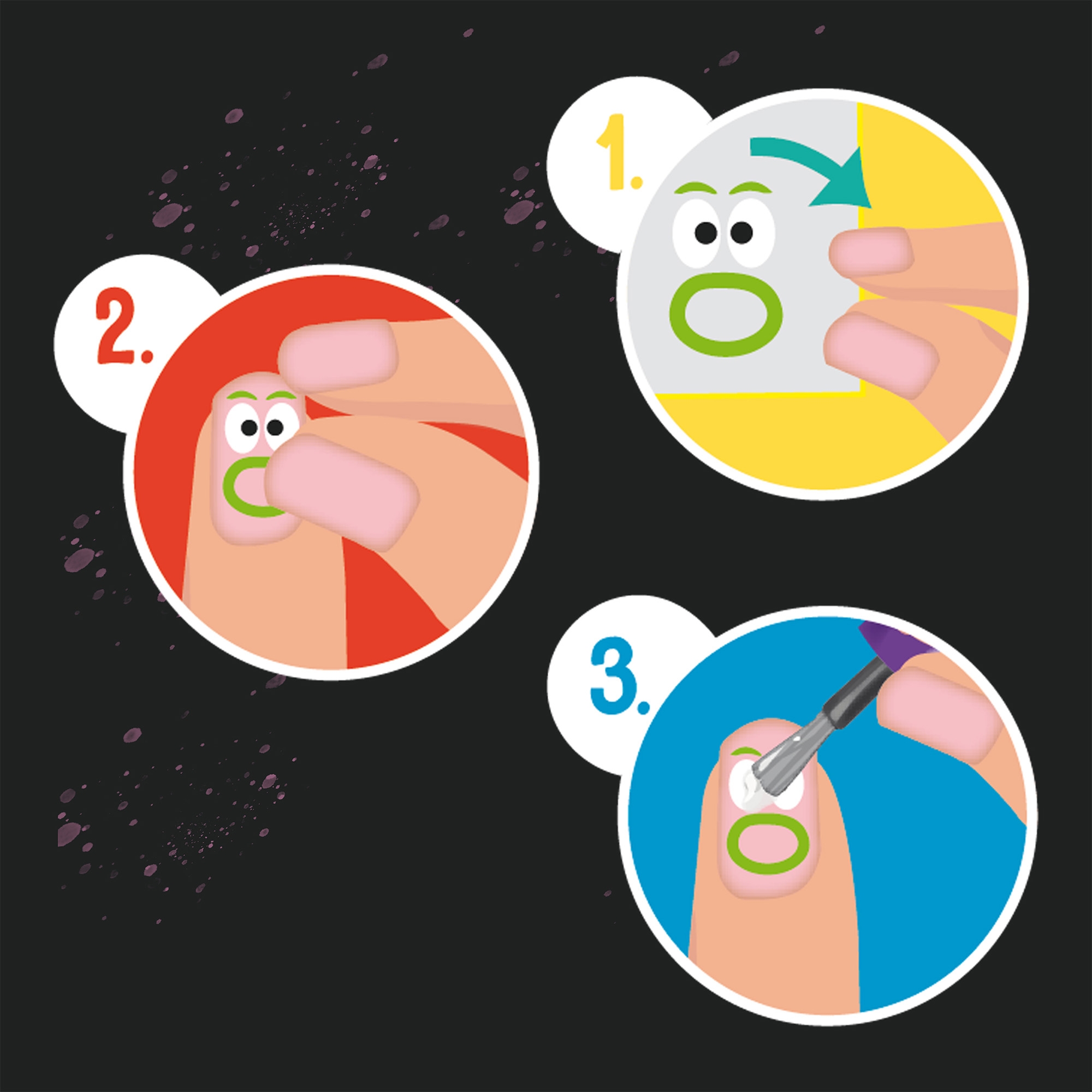 20-teiliges Nagelsticker-Set 20-teiliges Nagelsticker-Set