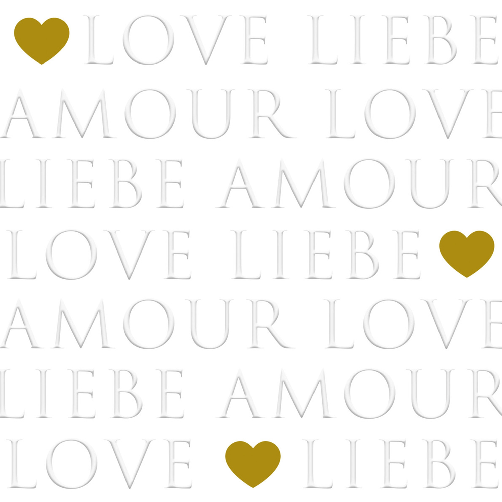 20 Servietten "Love Letters pearl" Relief 20 Servietten "Love Letters pearl" Relief