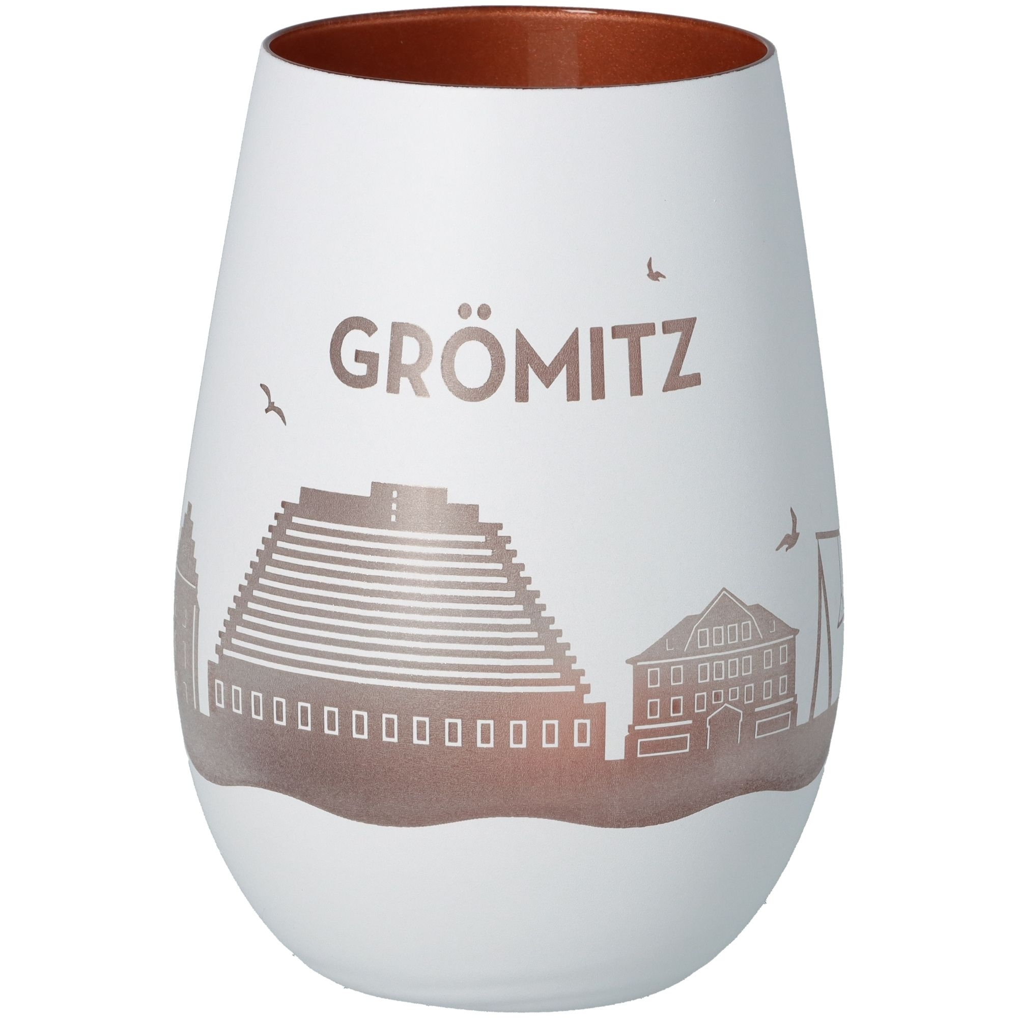 Windlicht Skyline Grömitz Weiß/Bronze Windlicht Skyline Grömitz Weiß/Bronze