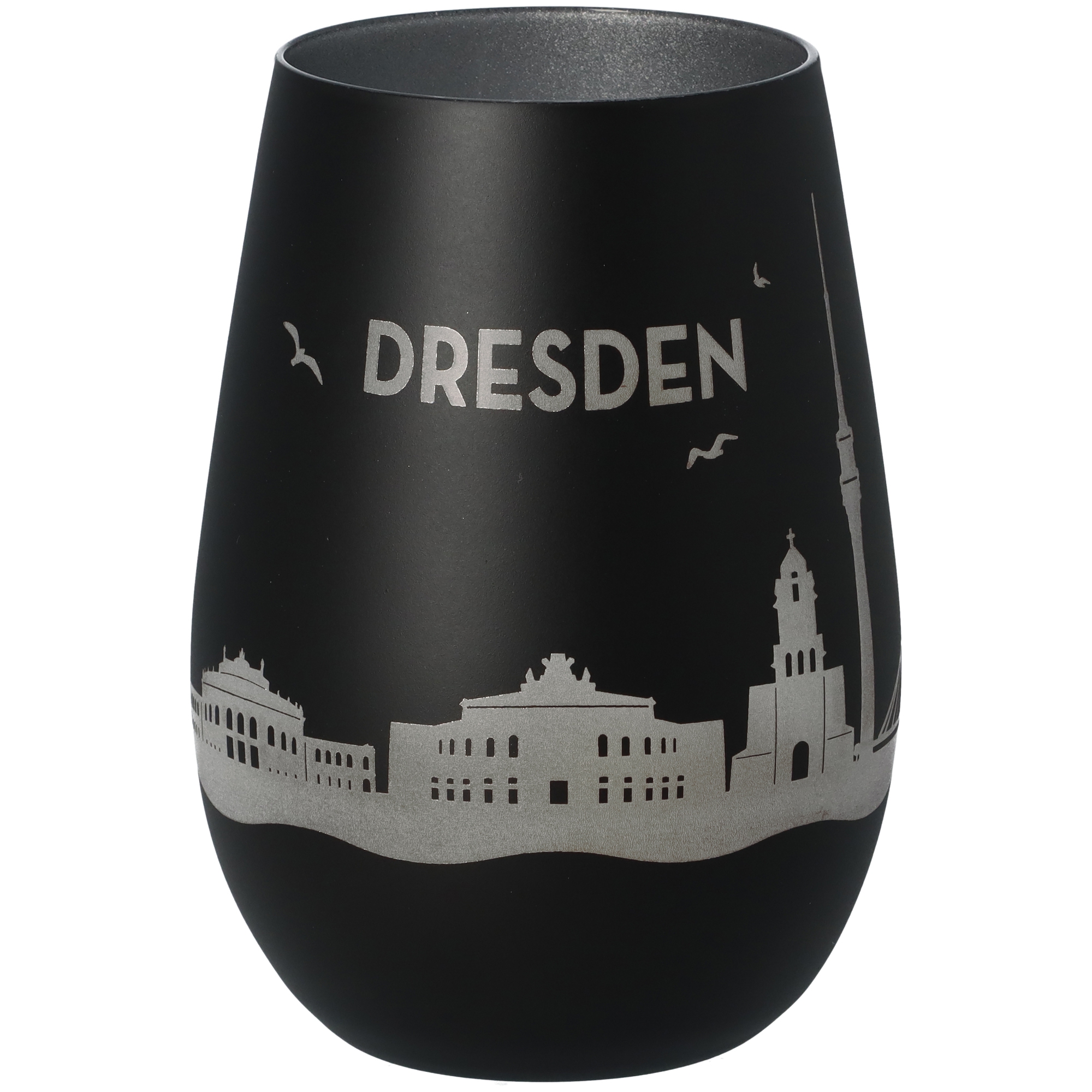 Windlicht Skyline Dresden Schwarz/Silber Windlicht Skyline Dresden Schwarz/Silber