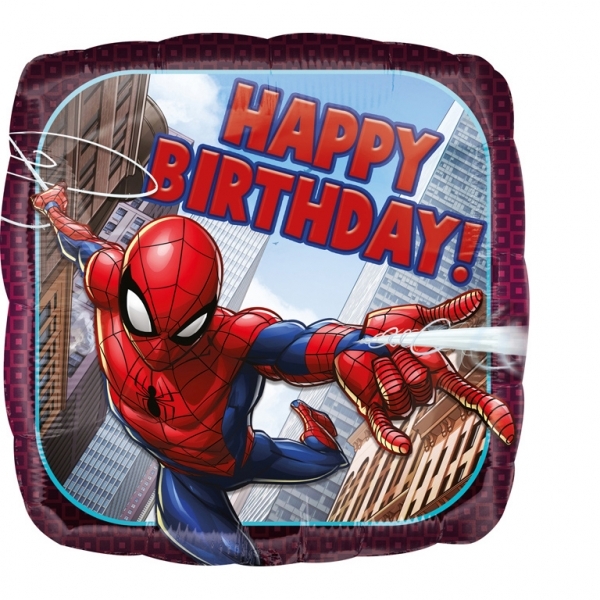 Folienballon Spiderman "Happy Birthday" 43cm