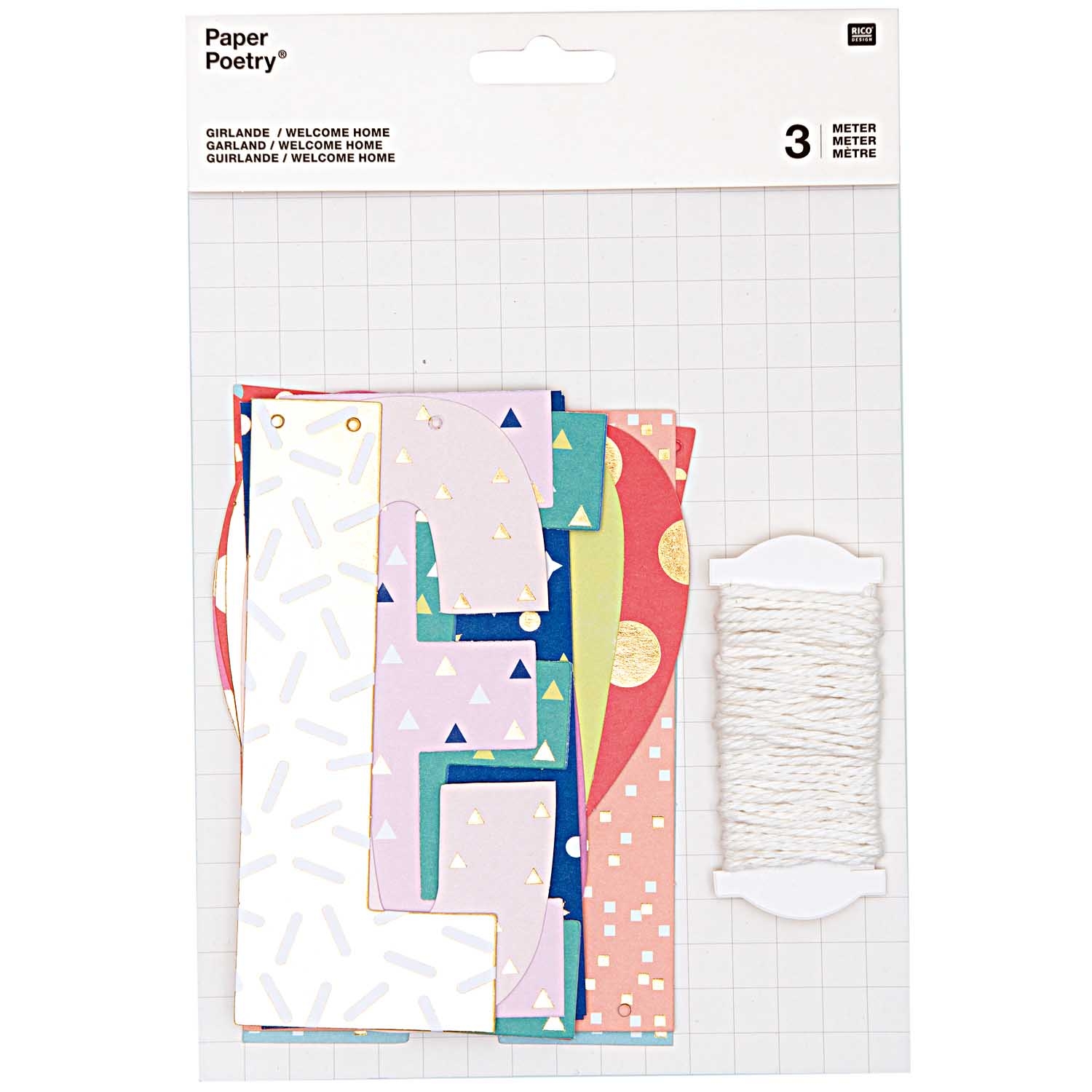 Girlande - "Welcome Home", Pastell Girlande - "Welcome Home", Pastell