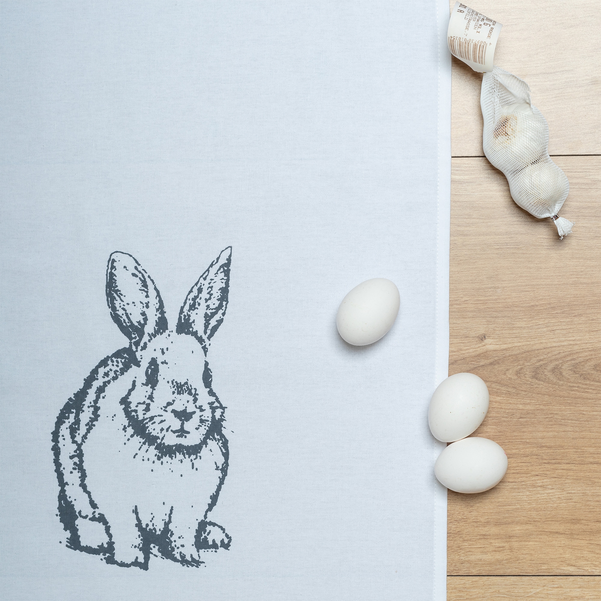 Geschirrtuch "Häschen" Dunkelgrau Geschirrtuch "Häschen" Dunkelgrau