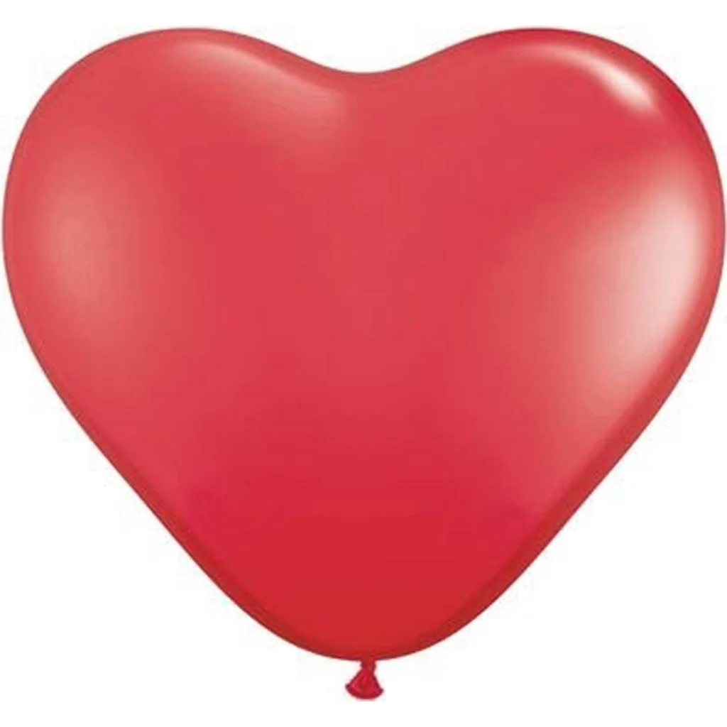 Herzballon, Luftballon, Herzform, Rot, Dekoration