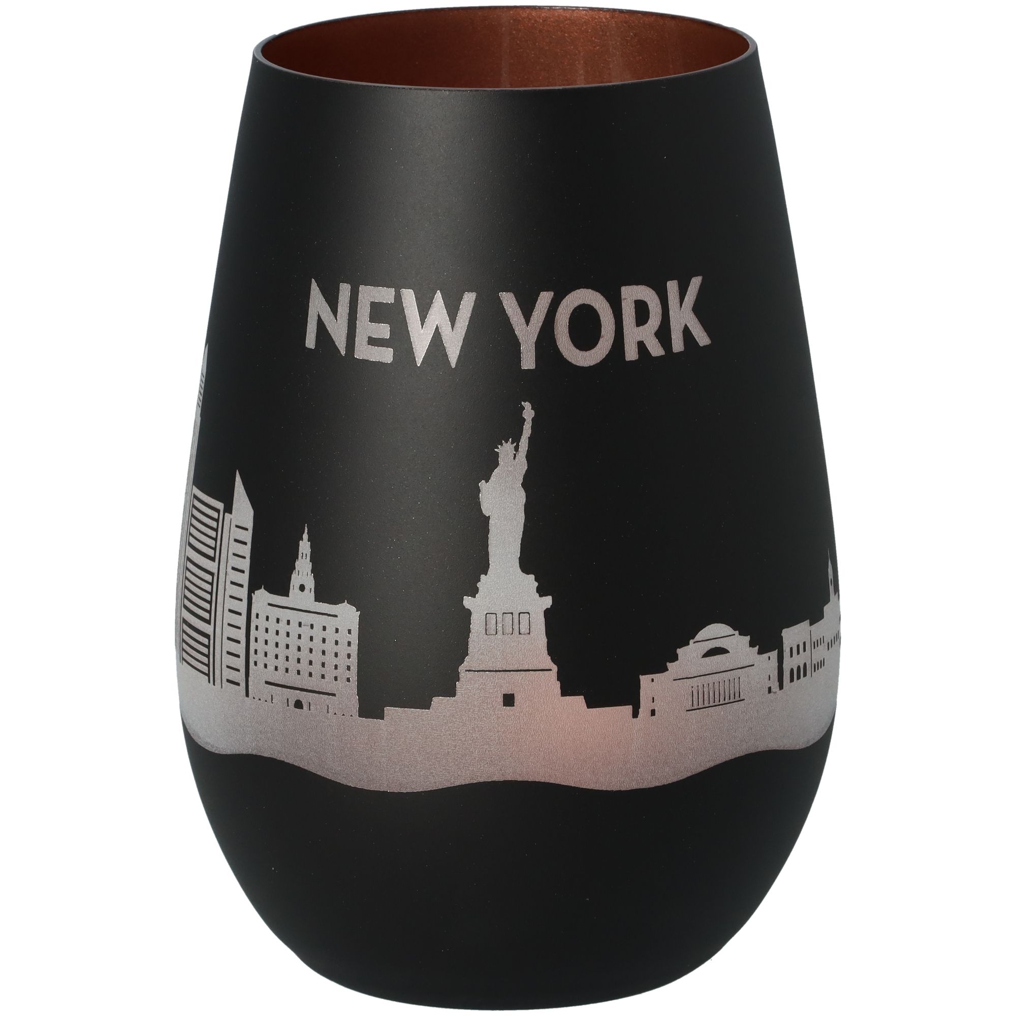 Windlicht Skyline New York Schwarz/Bronze Windlicht Skyline New York Schwarz/Bronze