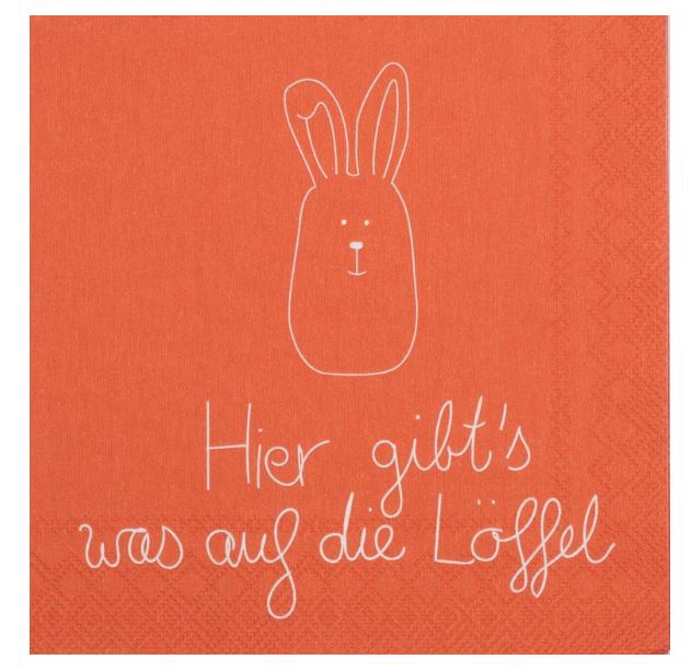 RÀder Design - Papierserviette "...auf die Löffel" RÀder Design - Papierserviette "...auf die Löffel"