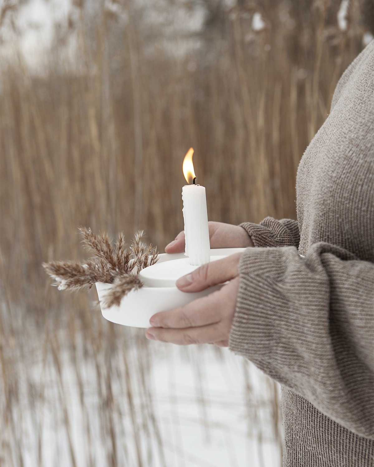Storefactory - Valltorp L - Weiß - 1 Kerze Storefactory - Valltorp L - Weiß - 1 Kerze