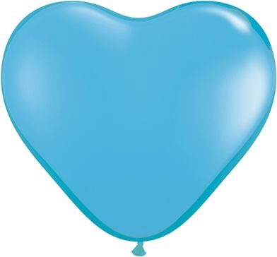 Latexballon Herz Light Blue Ø 45cm