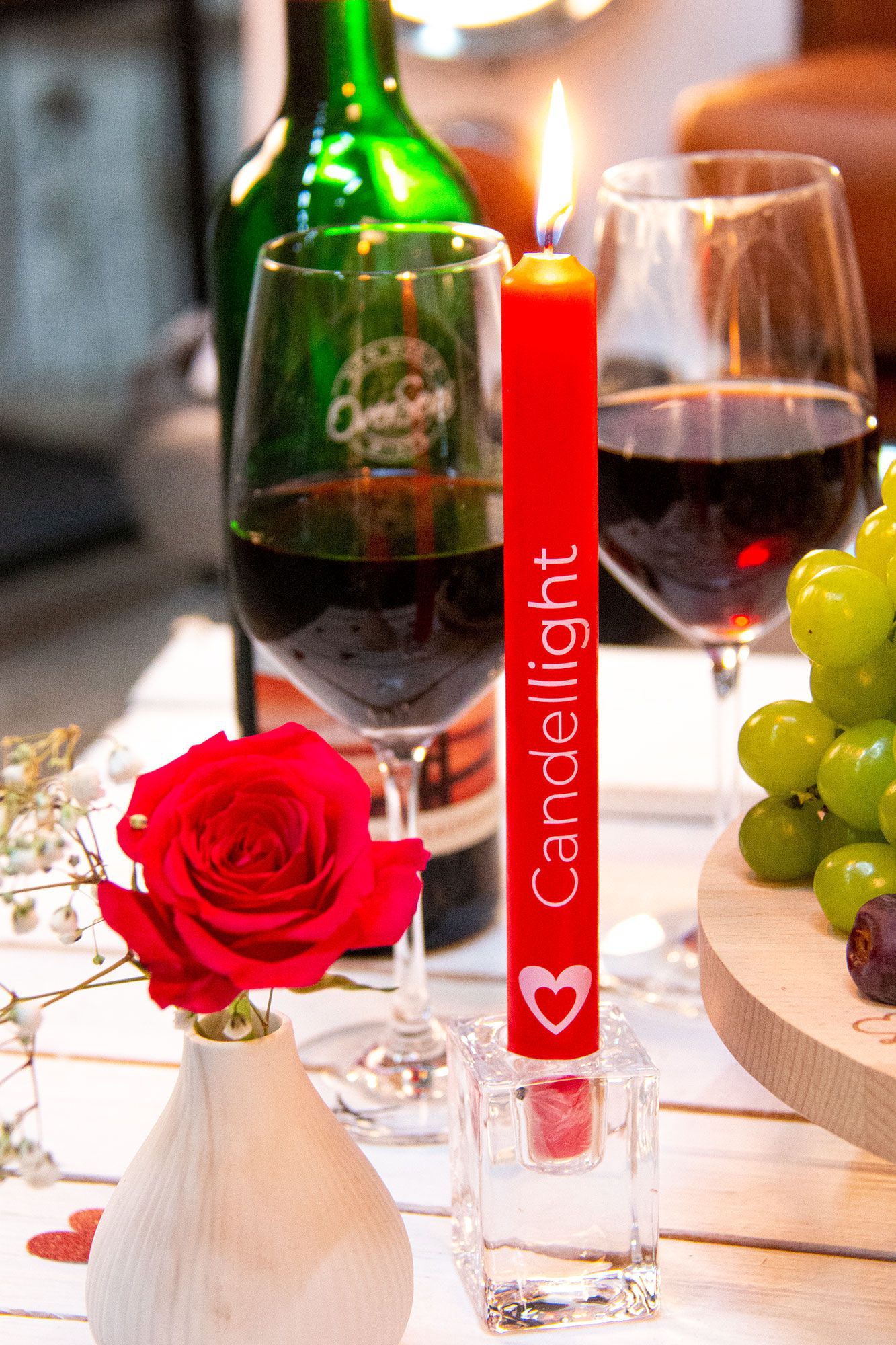 Stabkerze Rot "Candlelight" Stabkerze Rot "Candlelight"