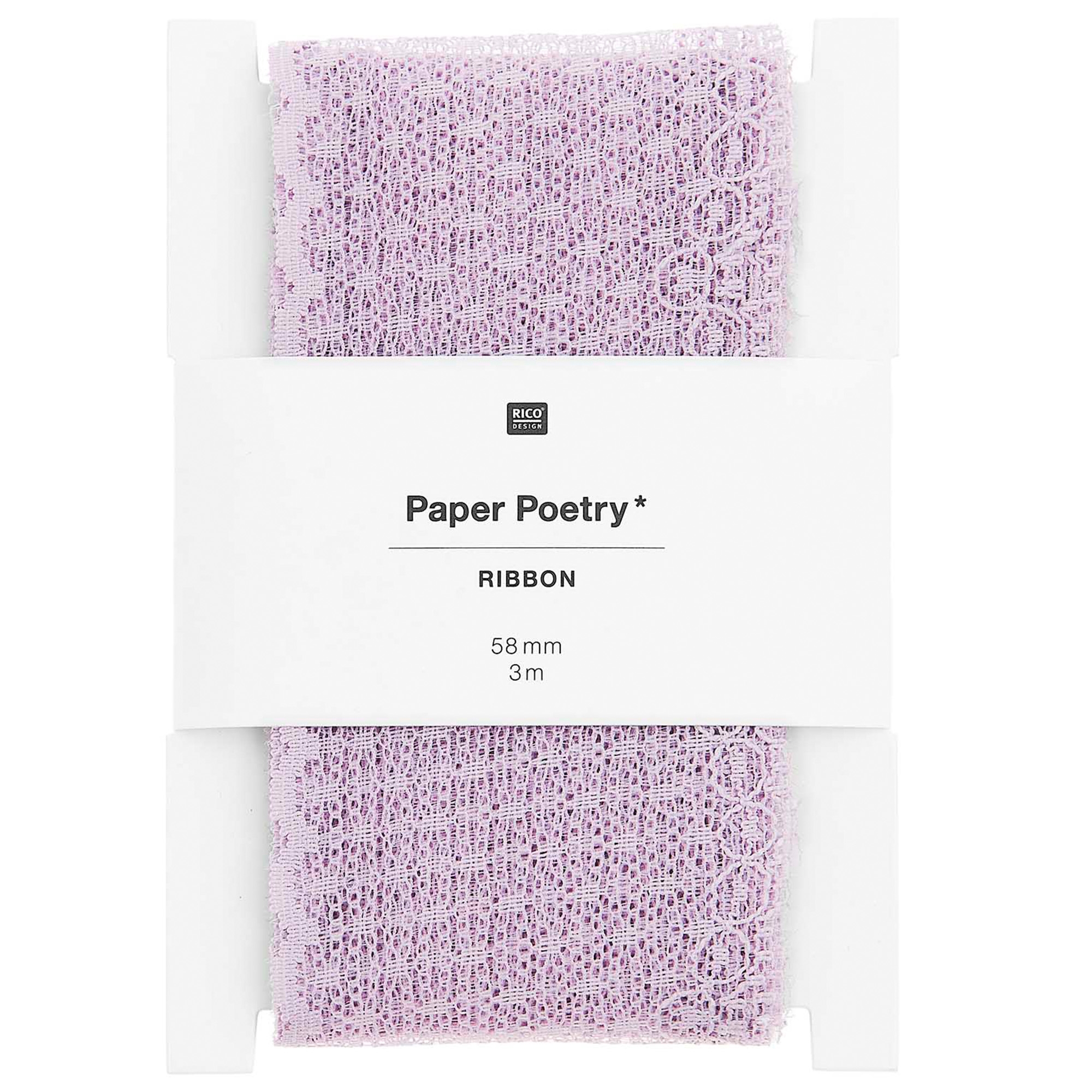 Spitzenband Pünktchen, Flieder 58mm / 3m Spitzenband Pünktchen, Flieder 58mm / 3m