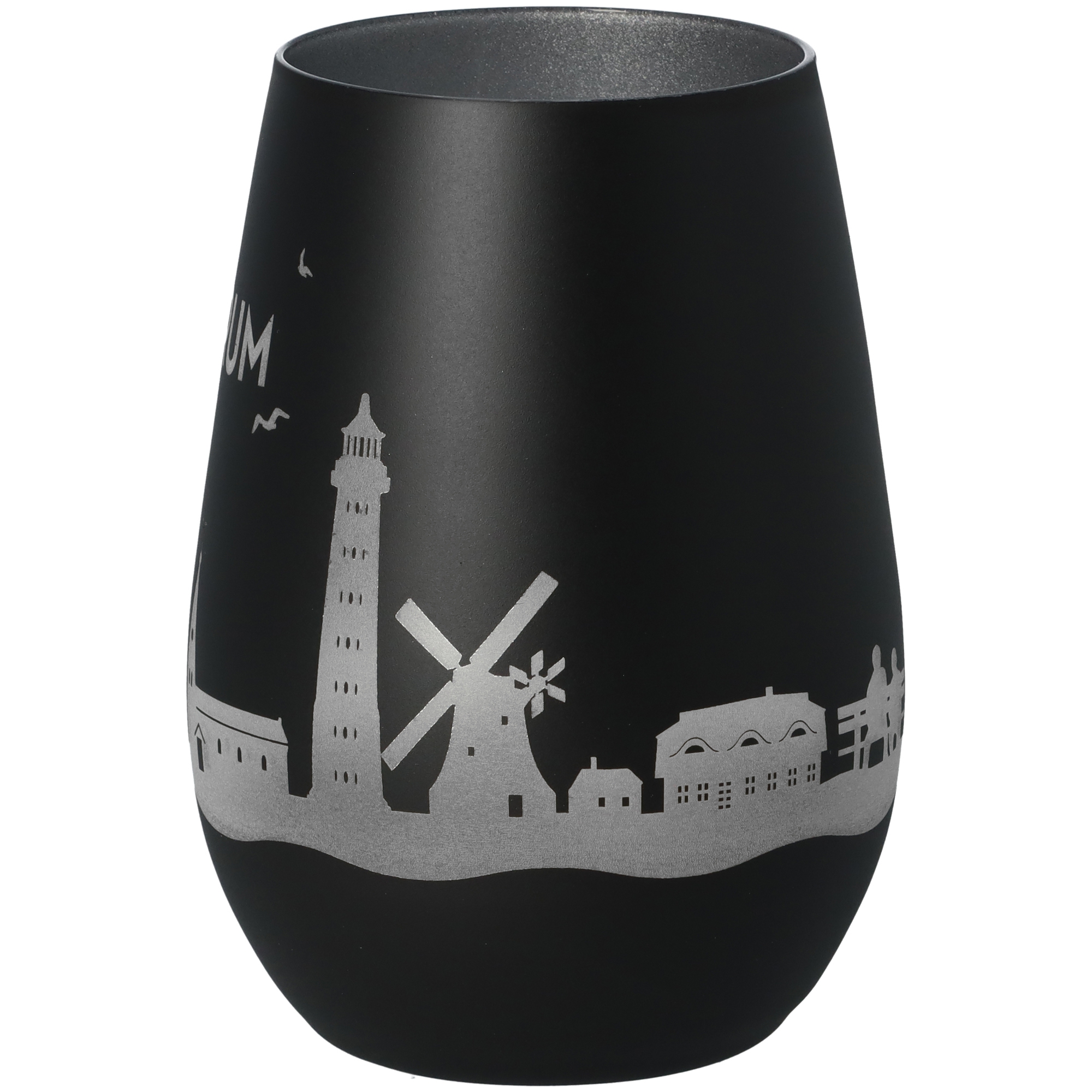 Windlicht Skyline Amrum Schwarz/Silber Windlicht Skyline Amrum Schwarz/Silber