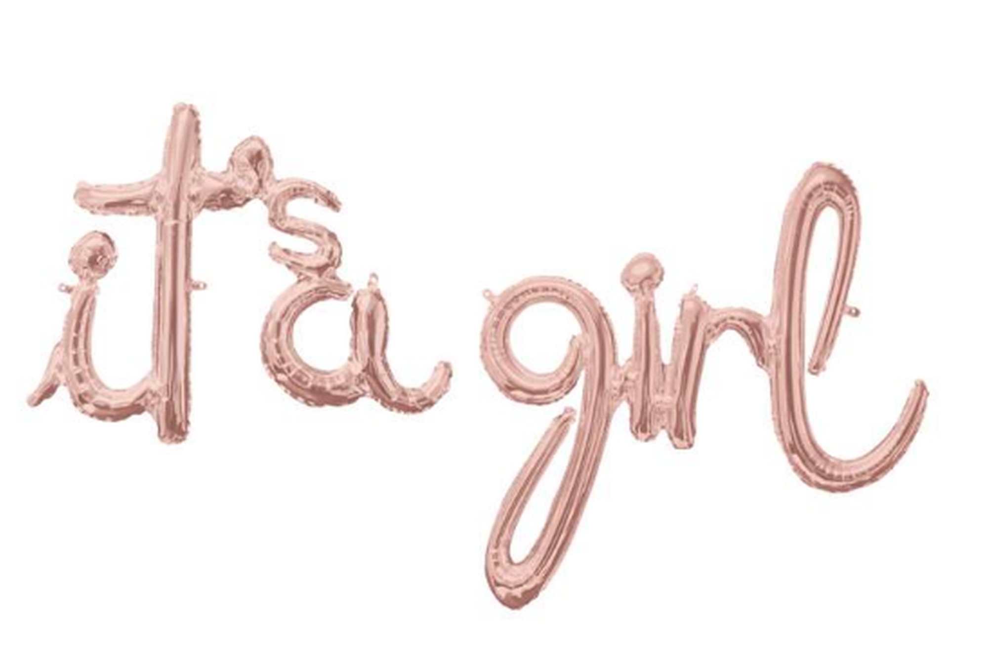 Folienballon-Girlande Script "it's a girl" Folienballon-Girlande Script "it's a girl"