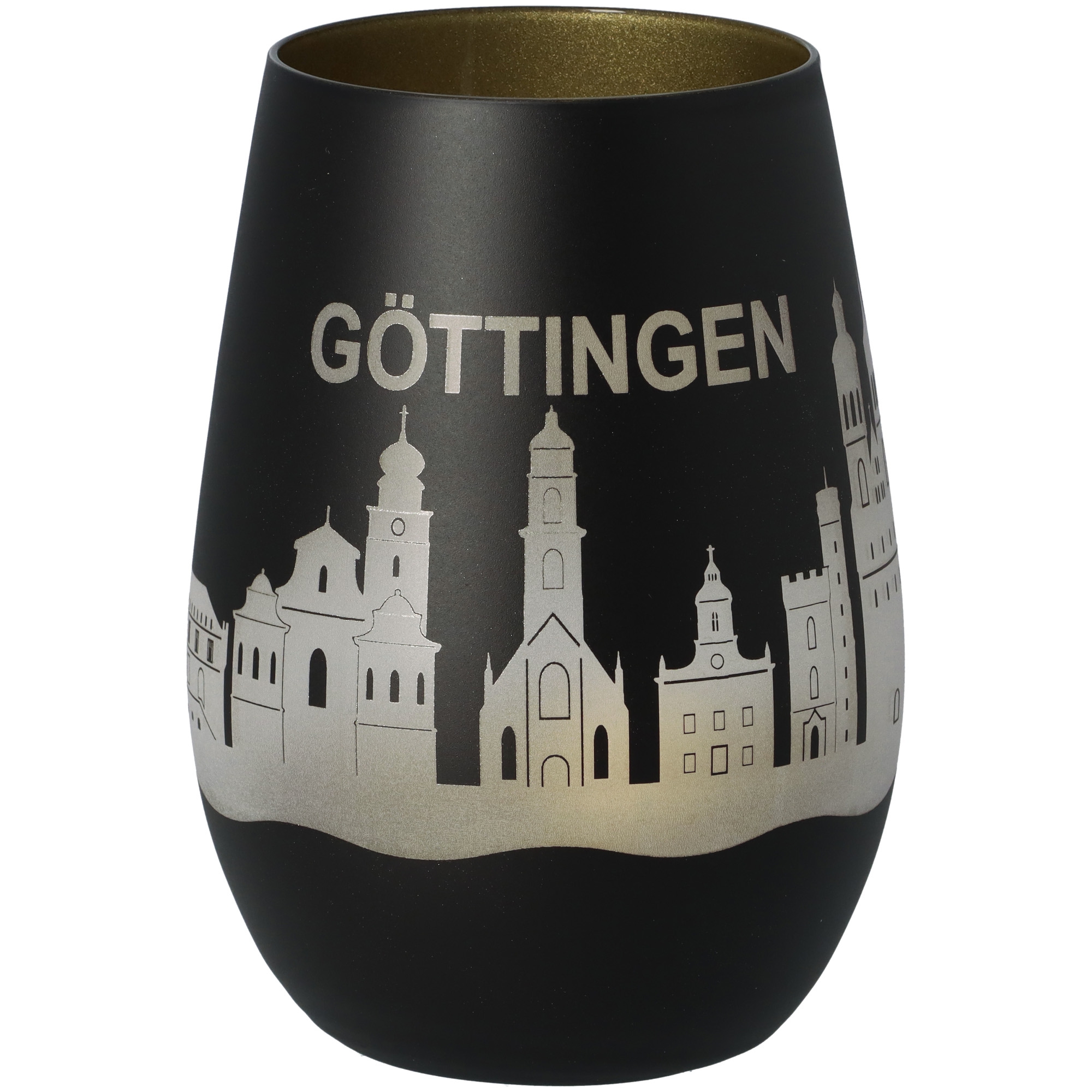 Windlicht Skyline Göttingen Schwarz/Gold Windlicht Skyline Göttingen Schwarz/Gold
