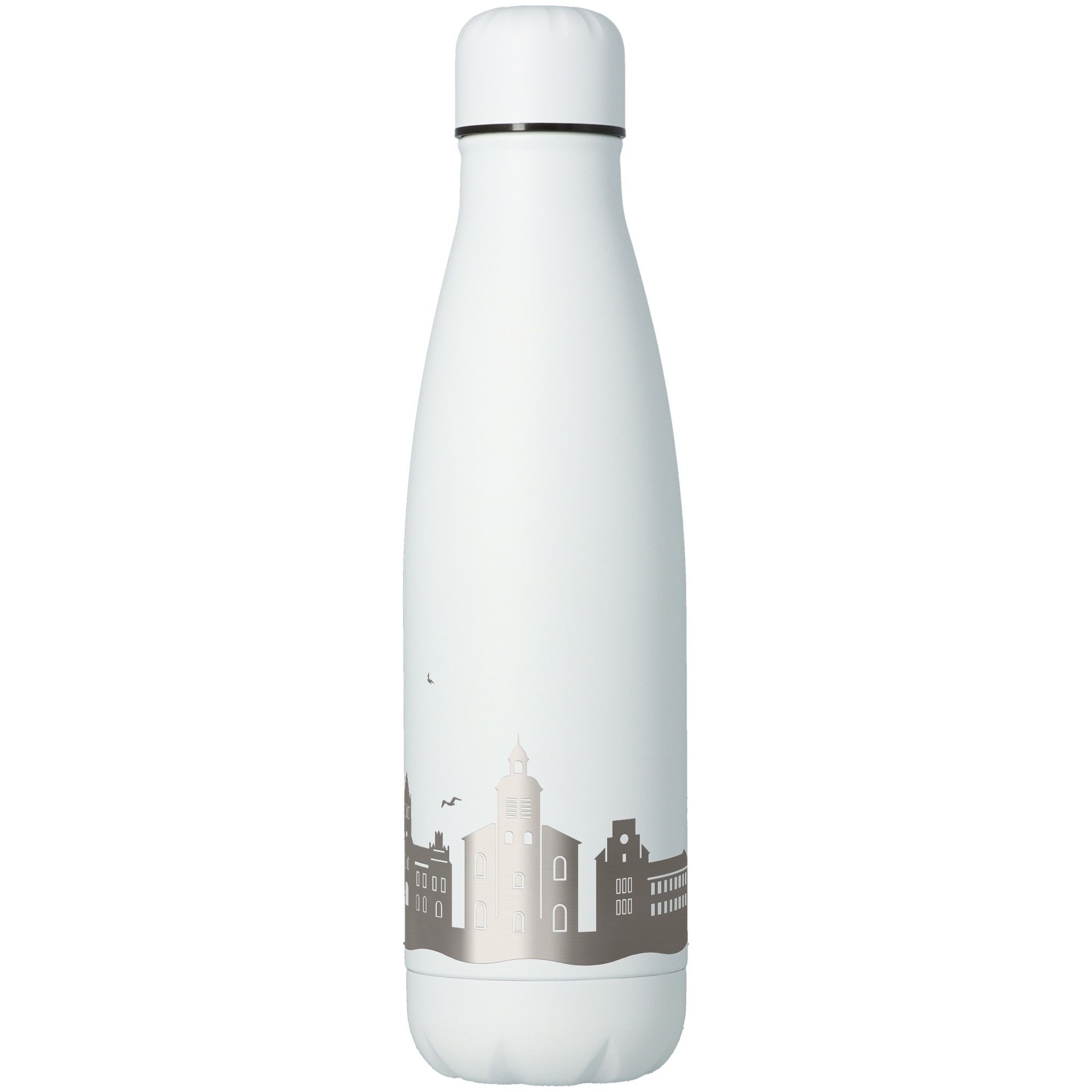 Trinkflasche Skyline Walsrode Weiß 500ml Flasche, Wasserflasche