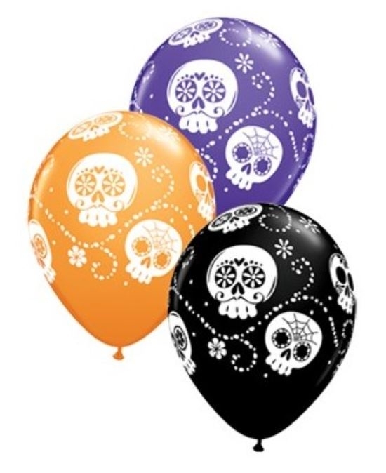 Latexballon "Sugar Skulls" Ø 30cm Latexballon "Sugar Skulls" Ø 30cm