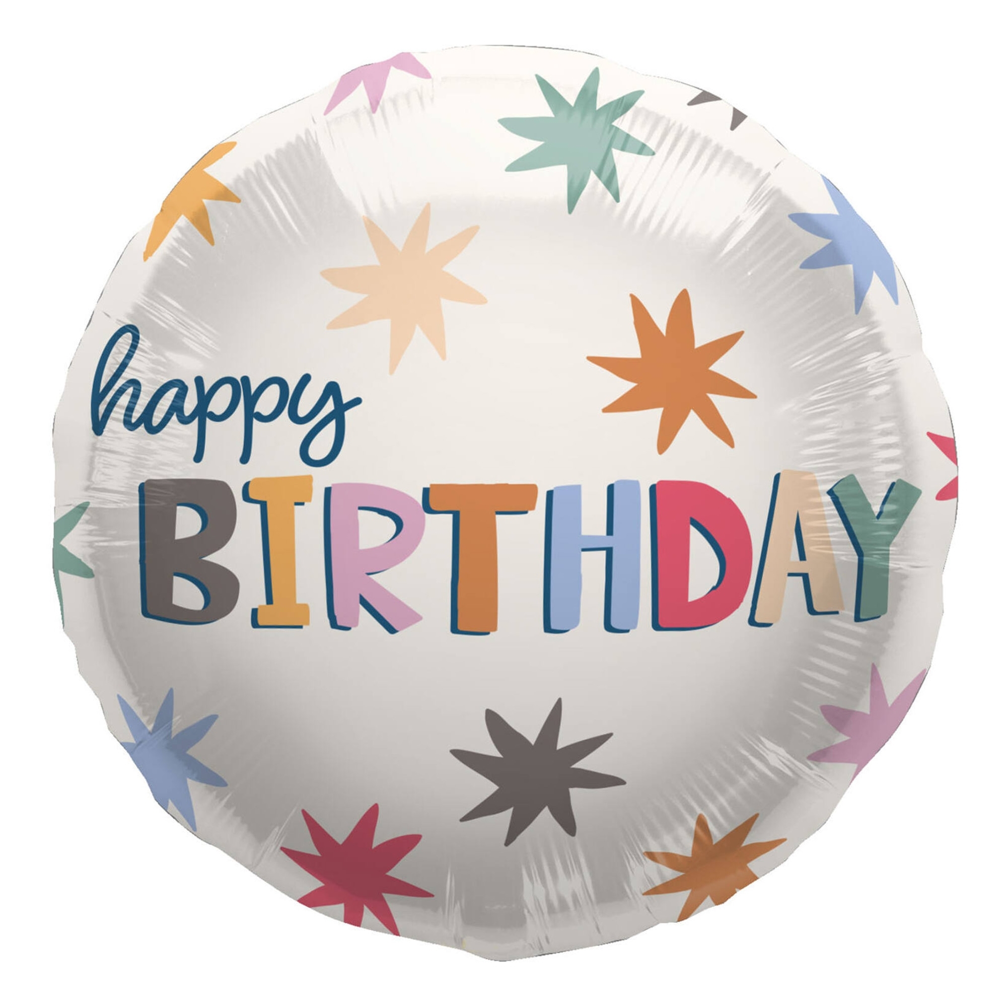 Folienballon "Happy Birthday" Starbust 45 cm Ballon, Kleidung, Bademode