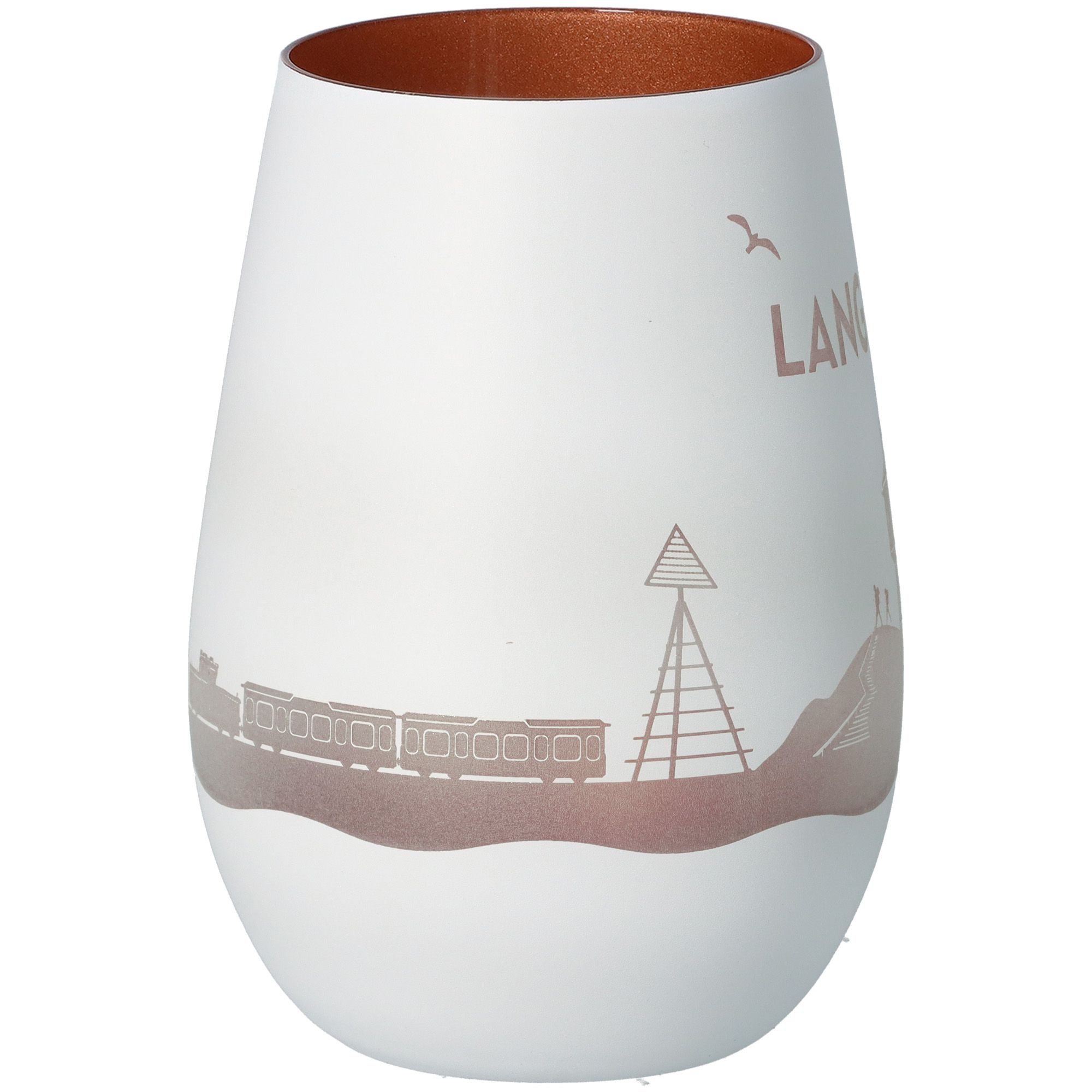 Windlicht Skyline Langeoog Weiß/Bronze Windlicht Skyline Langeoog Weiß/Bronze