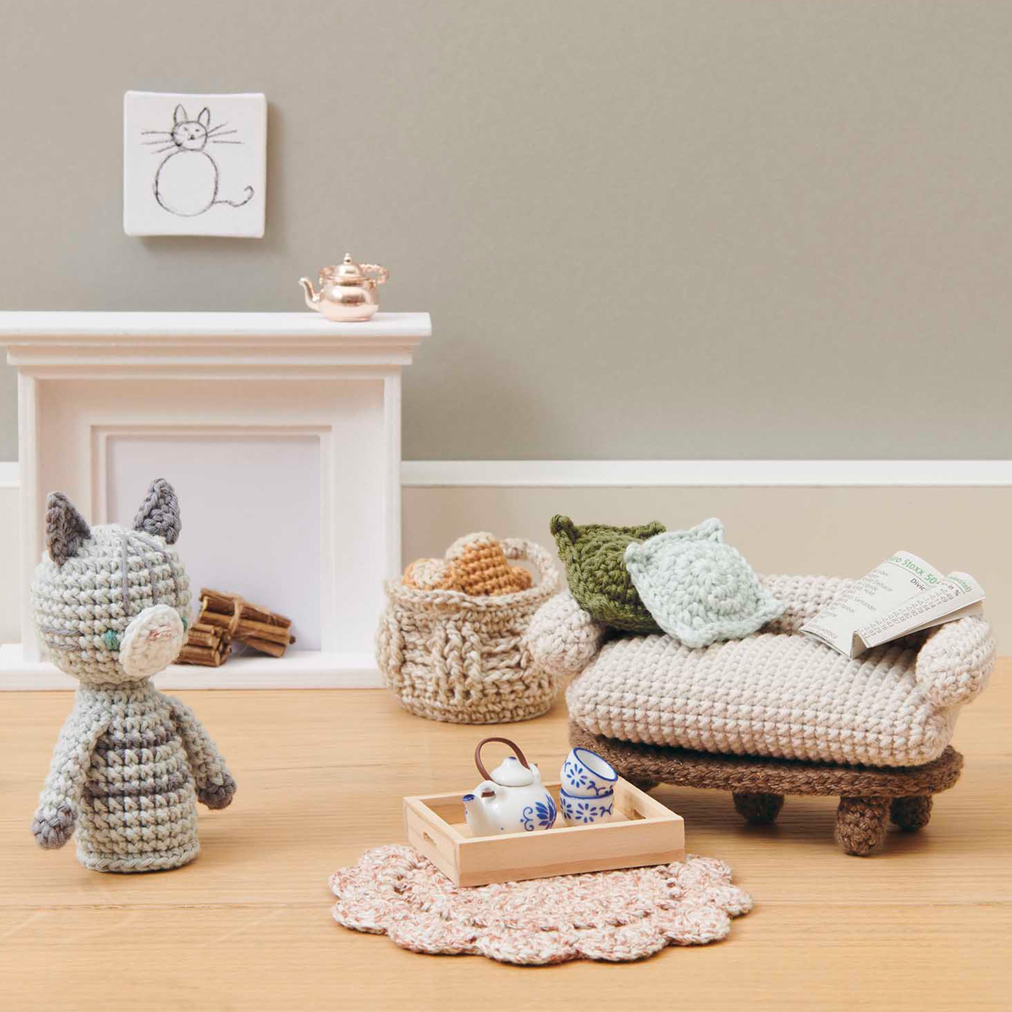 Miniatur "Teekanne Kupfer" für die Wichteltür