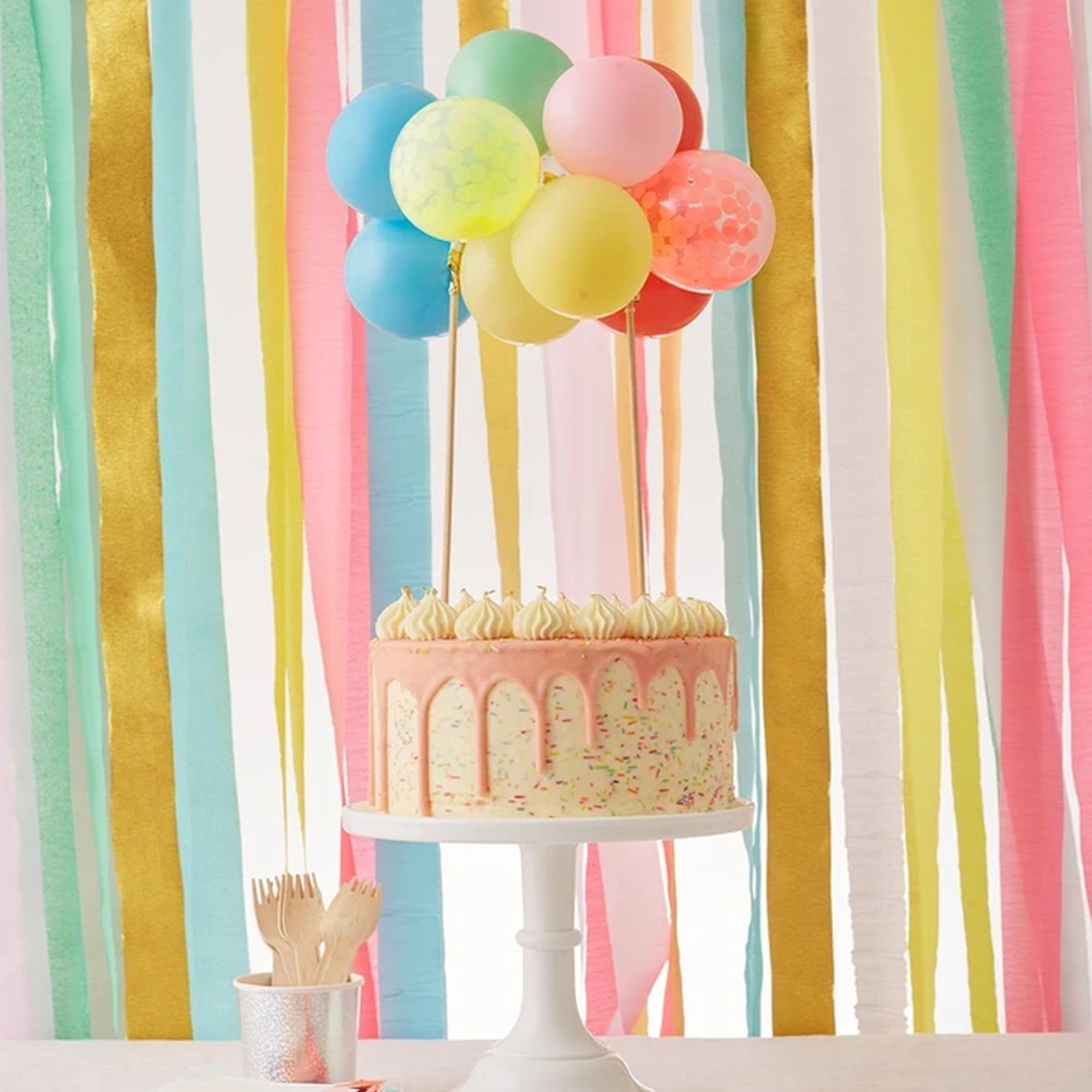 Meri Meri - Cake-Topper "Ballon-Regenbogen"