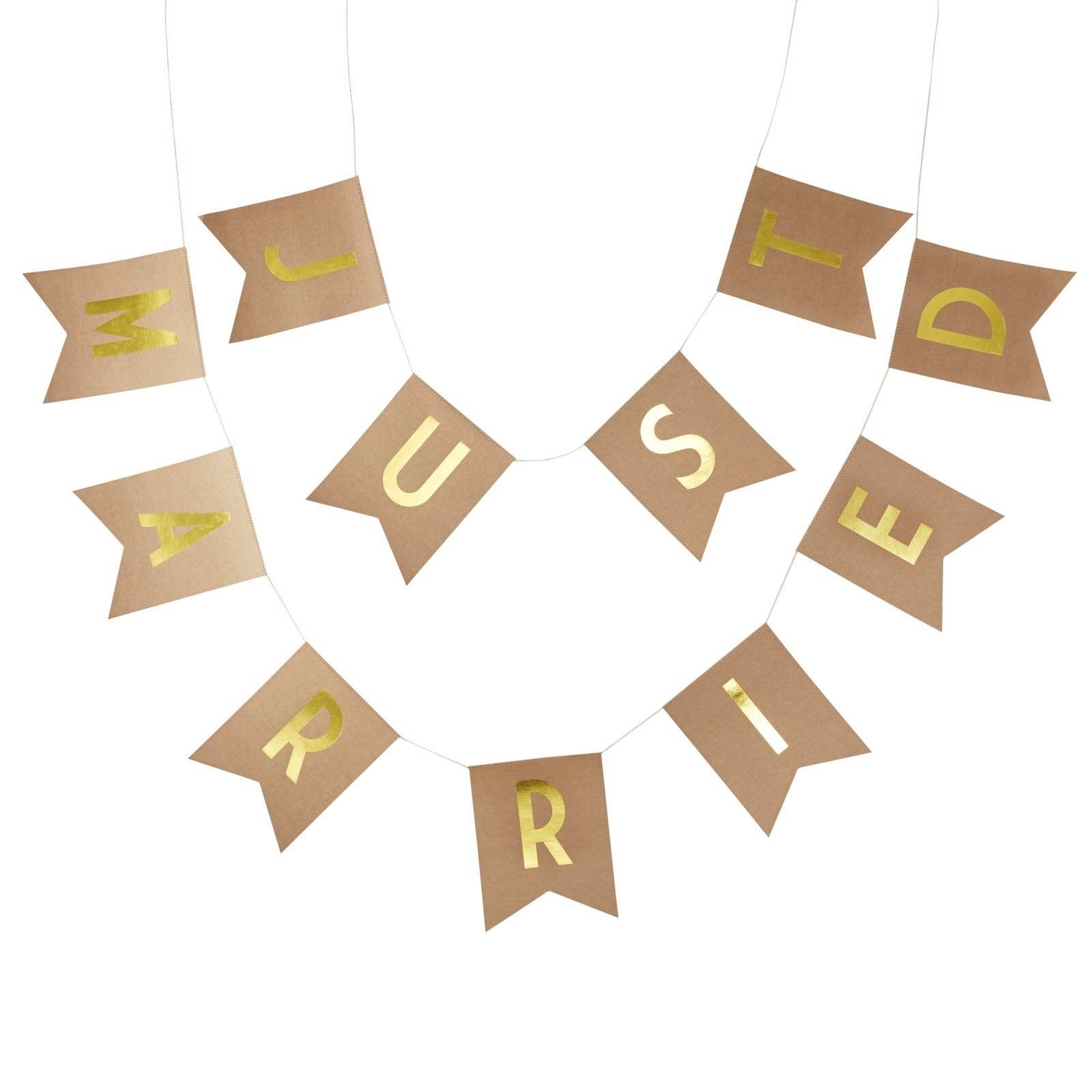 Kraft Perfection - Just Married Girlande Gold Kraft Perfection - Just Married Girlande Gold