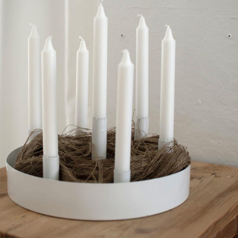 Storefactory - Sund Kerzenhalten rund - Weiß Storefactory - Sund Kerzenhalten rund - Weiß