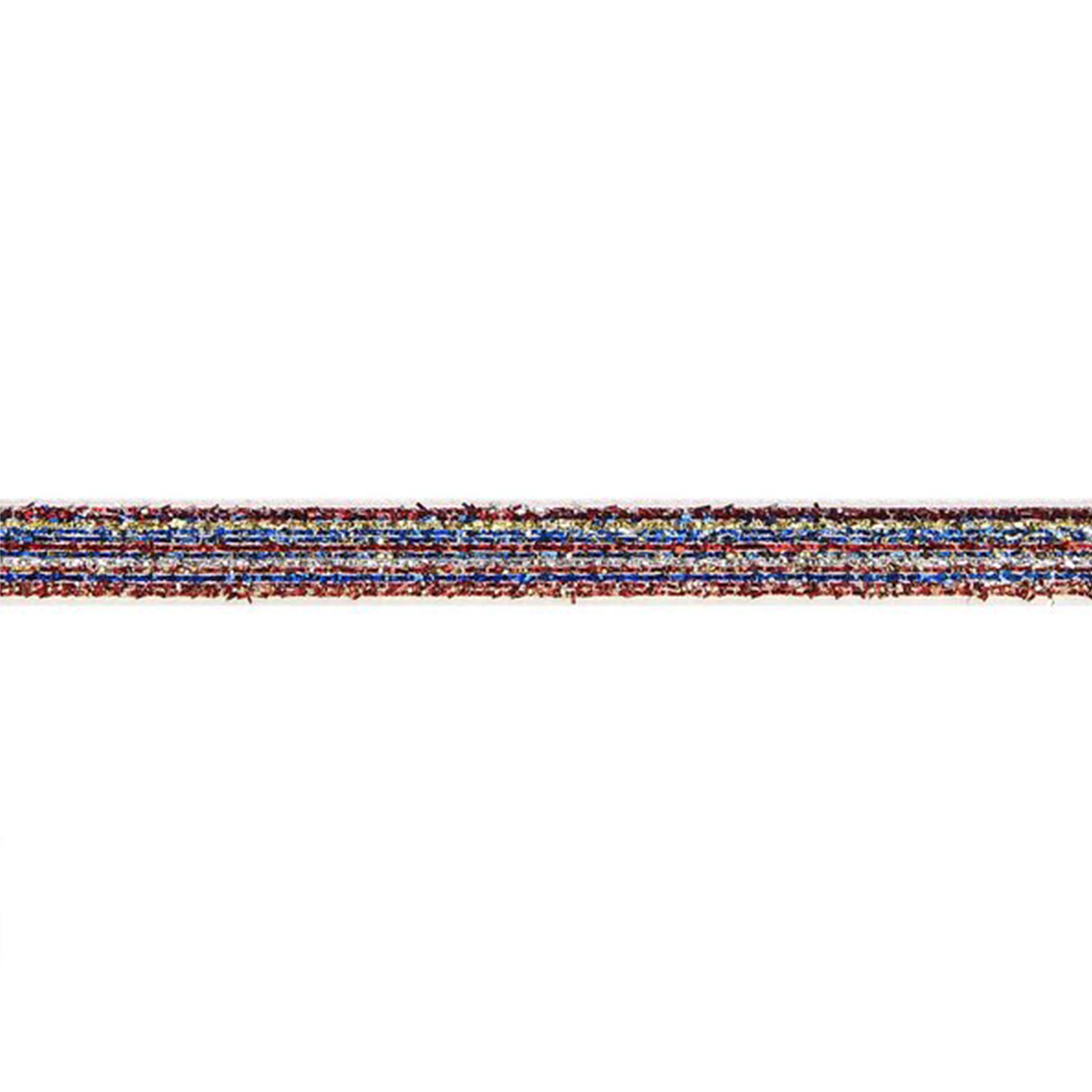 Glitzerband, Rot-Blau-Silber, 10mm / 3m Glitzerband, Rot-Blau-Silber, 10mm / 3m