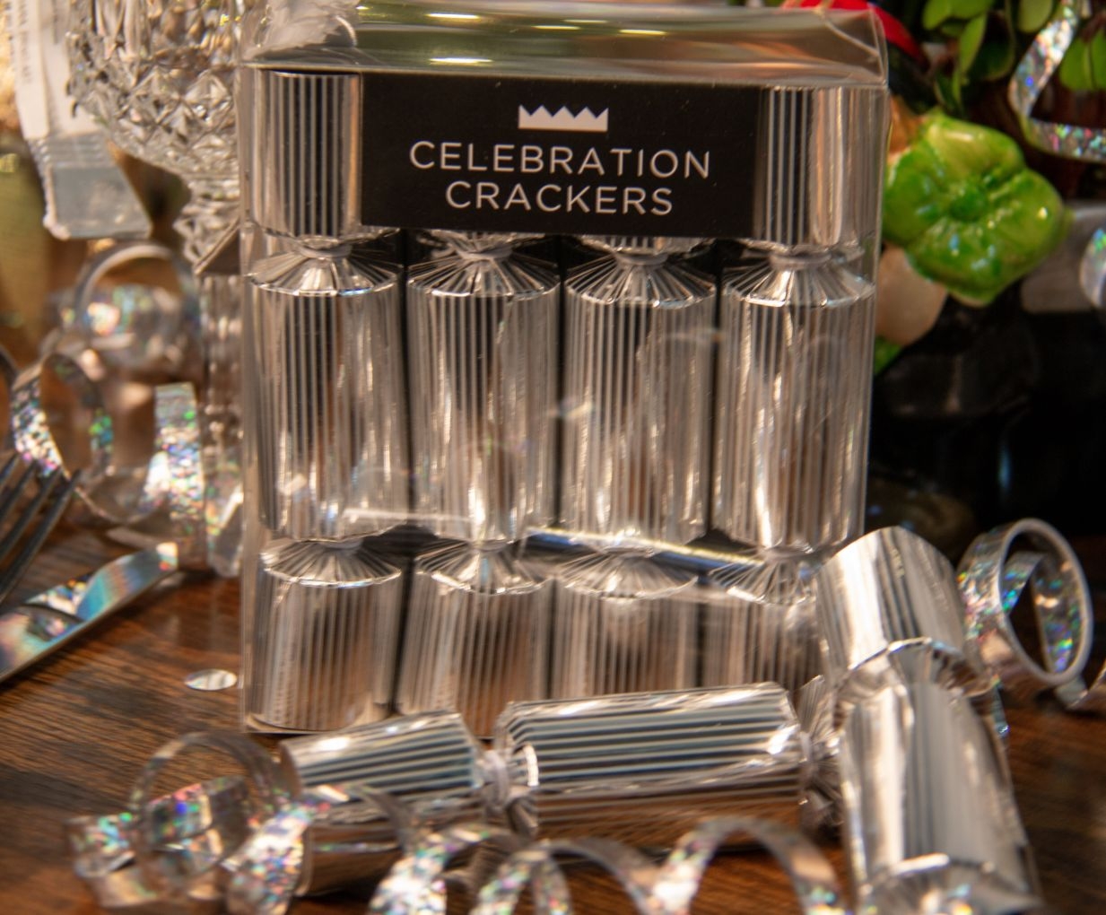 8 Mini-Knallbonbons Silber 8 Mini-Knallbonbons Silber