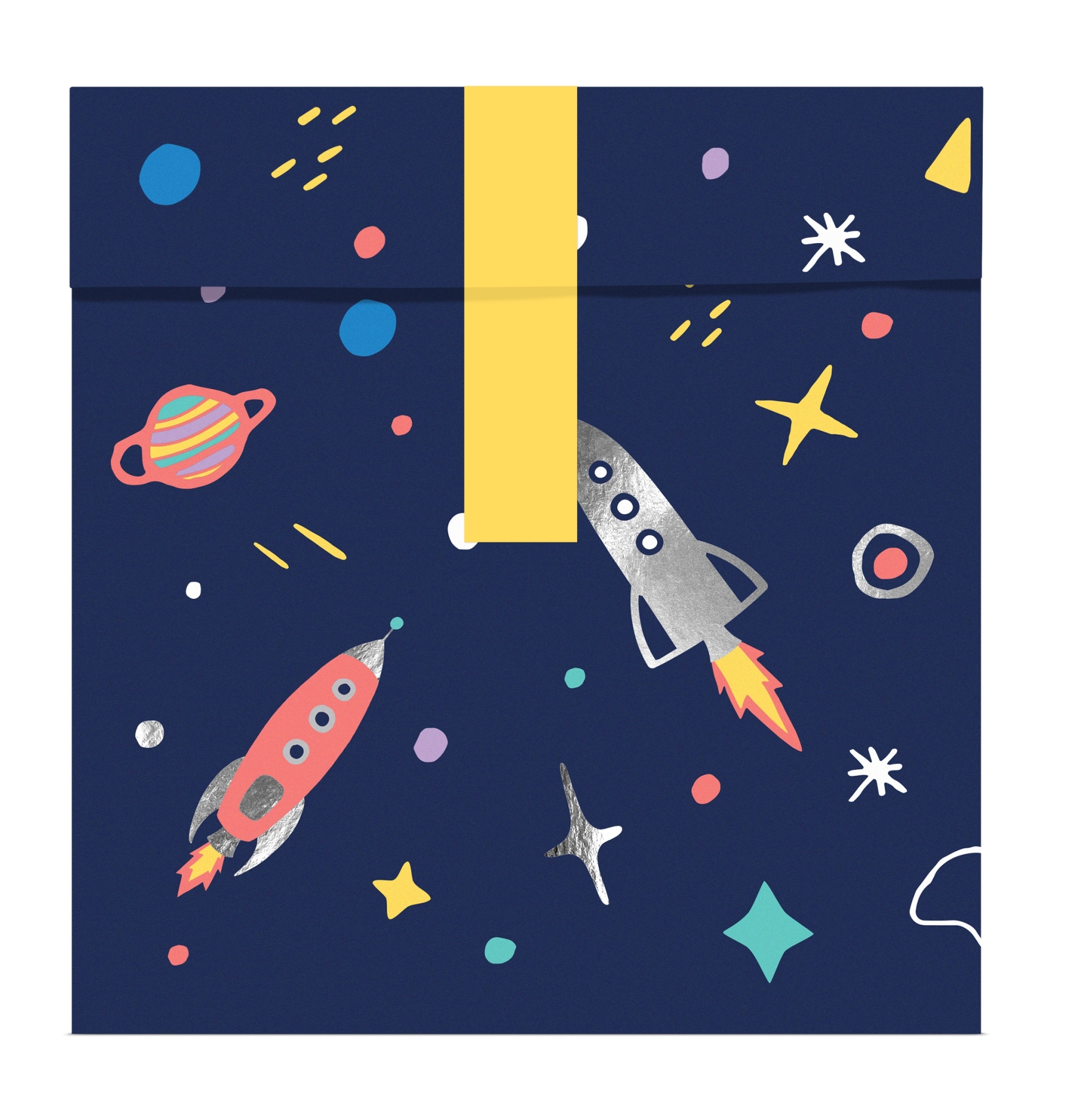 Weltraum - 6 Papier Geschenkbeutel Weltraum - 6 Papier Geschenkbeutel