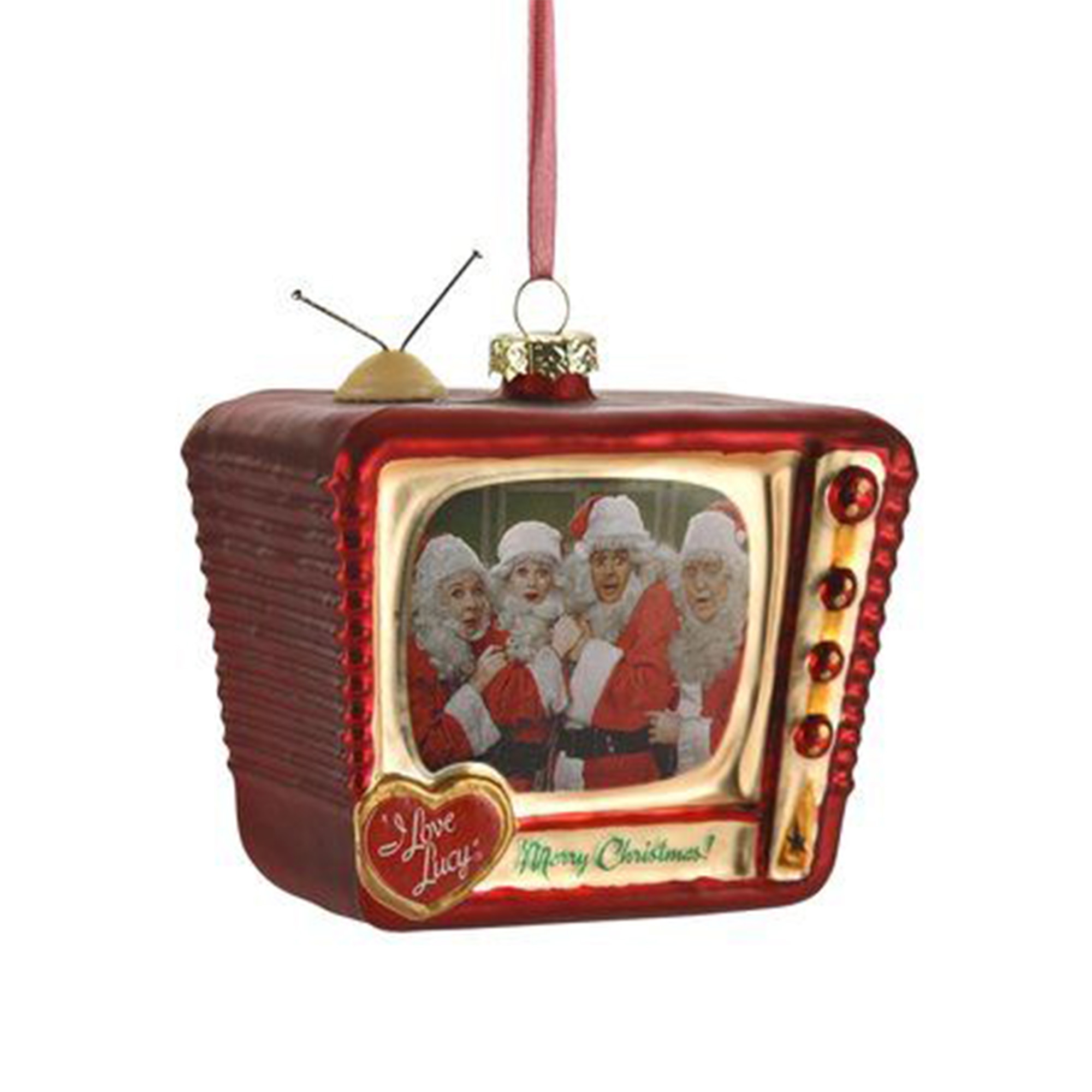Weihnachtskugel "Fernseher, rot" Computer-Hardware, Hardware, Überwachen, Bildschirm, FERNSEHER