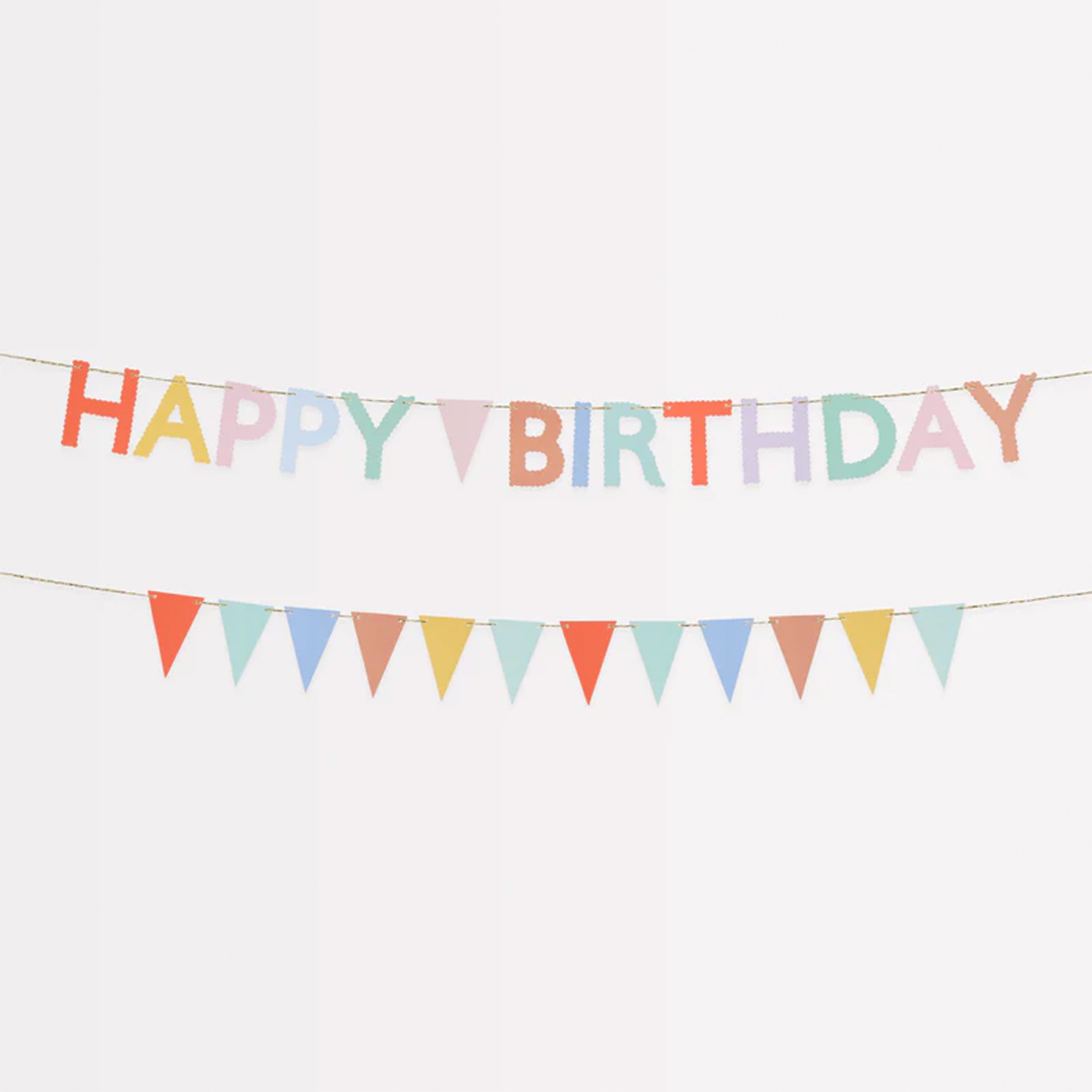 Happy Birthday Banner, Girlande, Bunten Banner, Papierbanner, Feierdeko