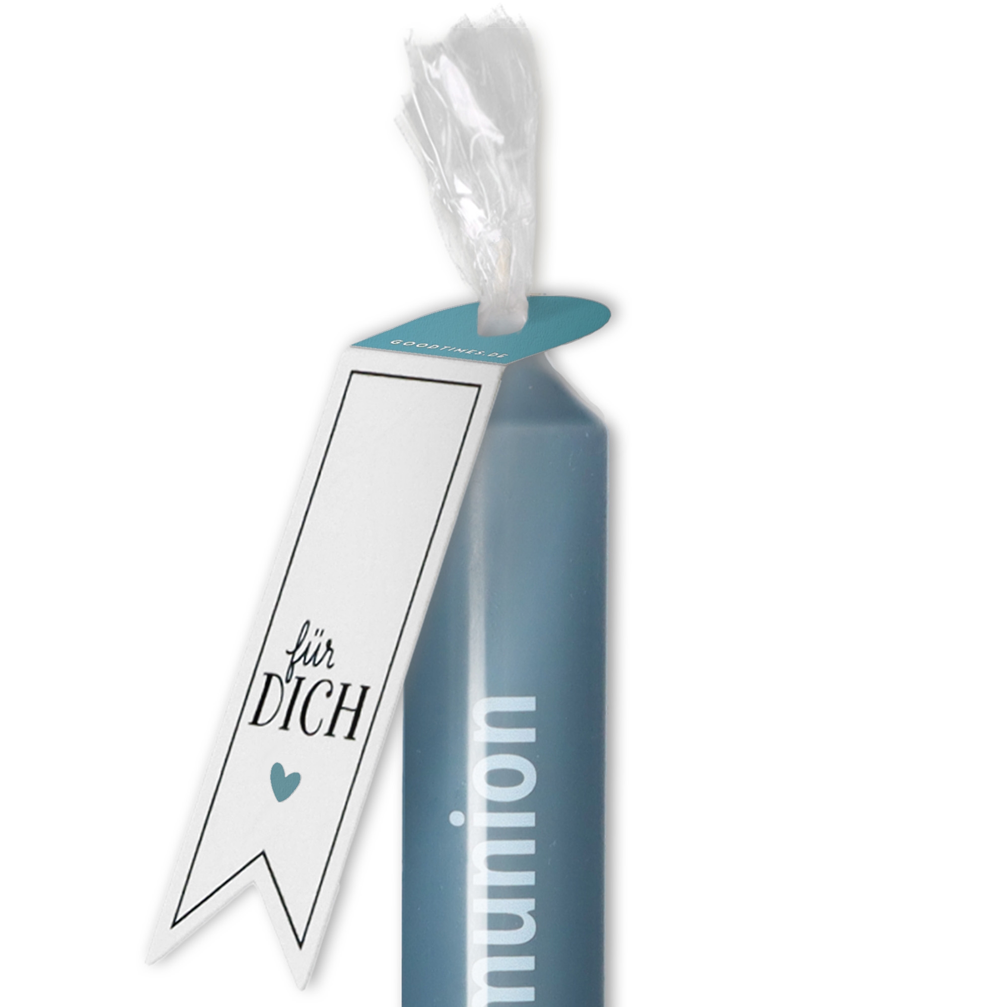 Stabkerze Saphir "Alles Liebe zur Kommunion" Stabkerze Saphir "Alles Liebe zur Kommunion"