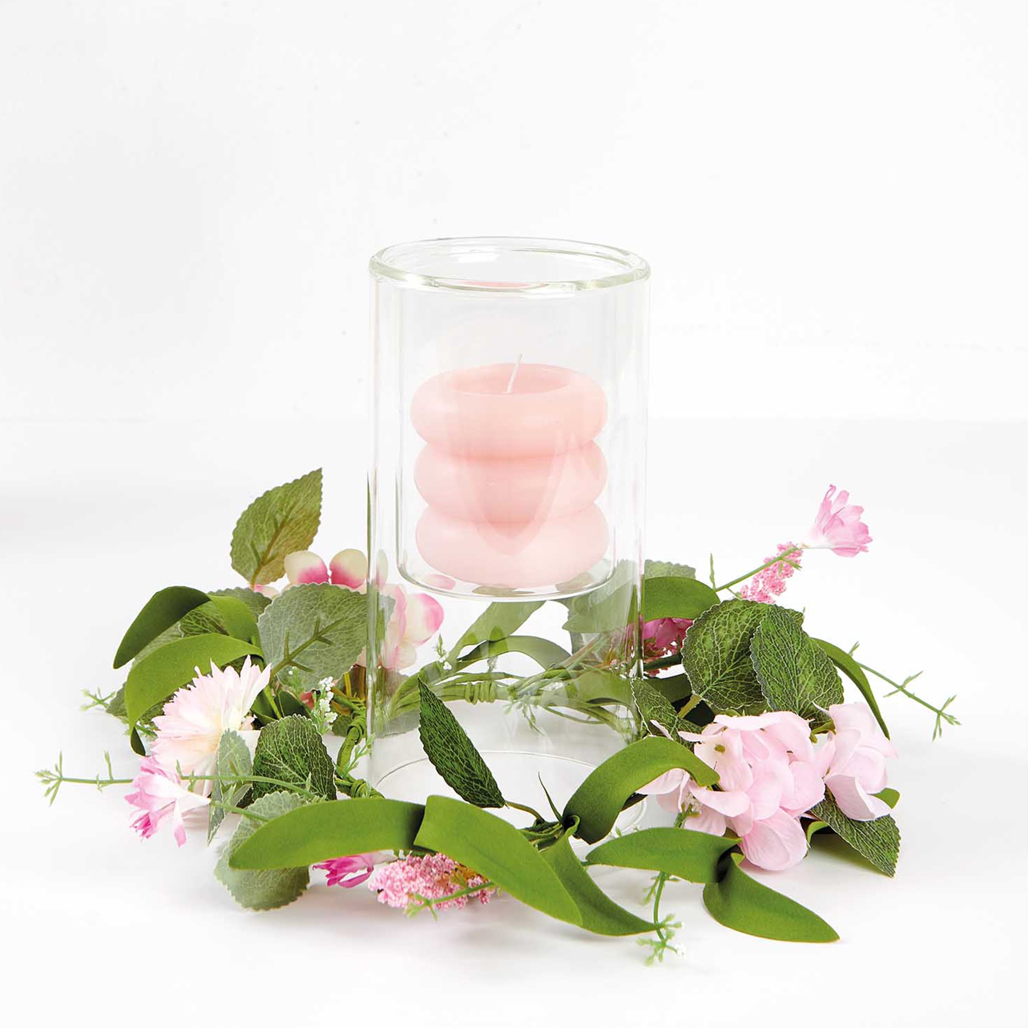 30 cm Blumenkranz in Rosa 30 cm Blumenkranz in Rosa