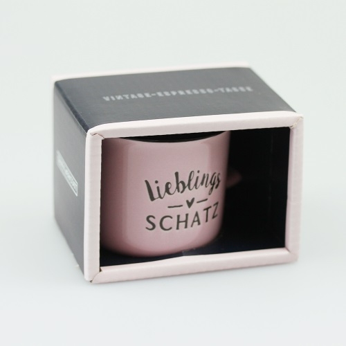 Espresso-Tasse Vintage "Lieblingsschatz" Espresso-Tasse Vintage "Lieblingsschatz"