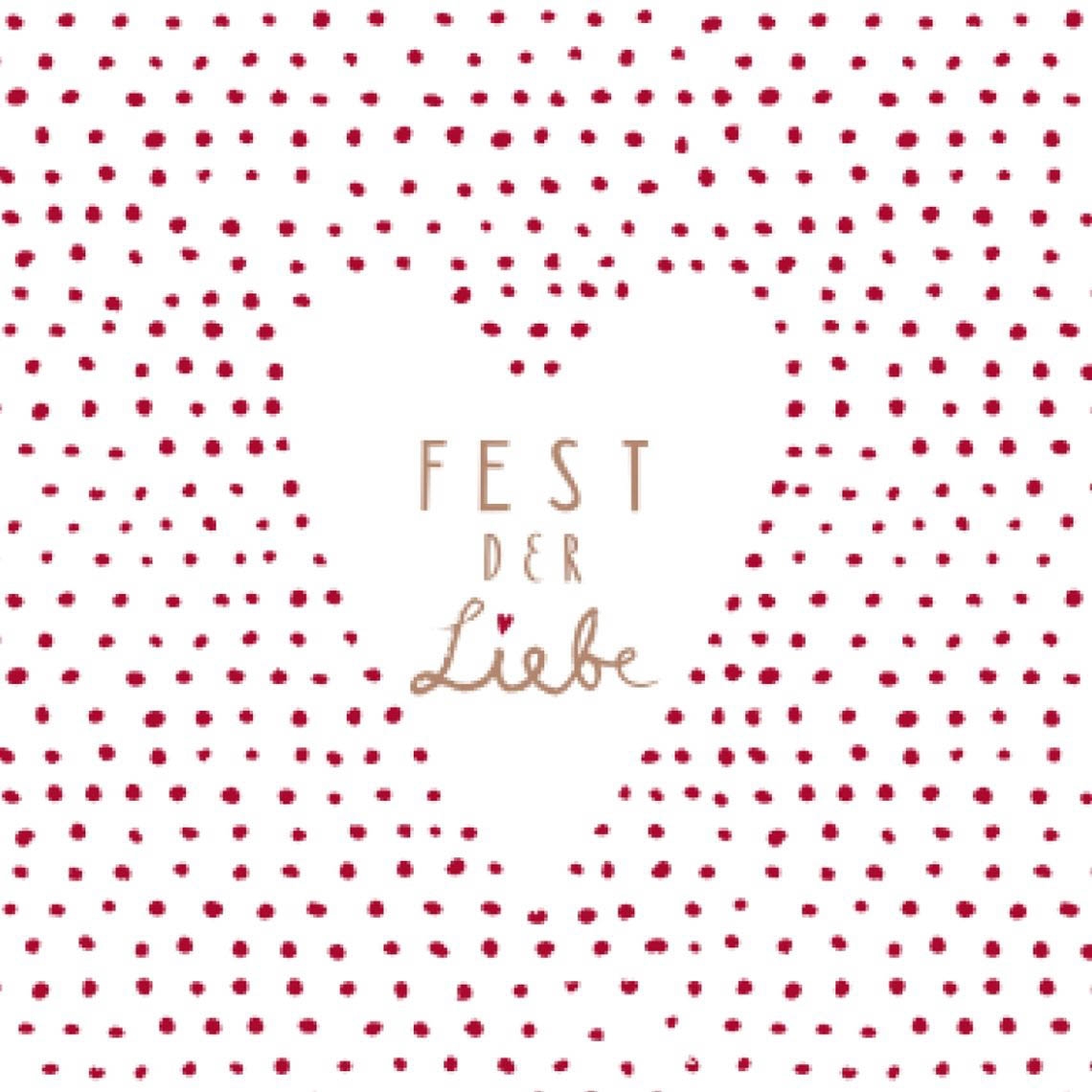 20 Servietten Fest Der Liebe