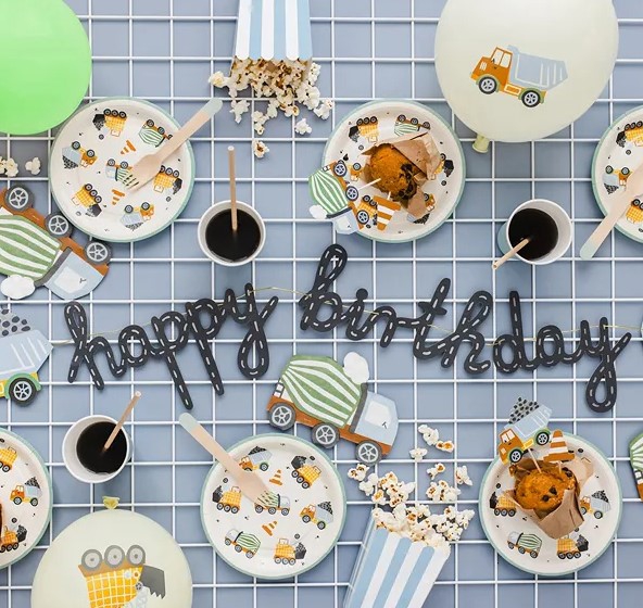 Baustelle - 6 Pappteller Baustelle - 6 Pappteller