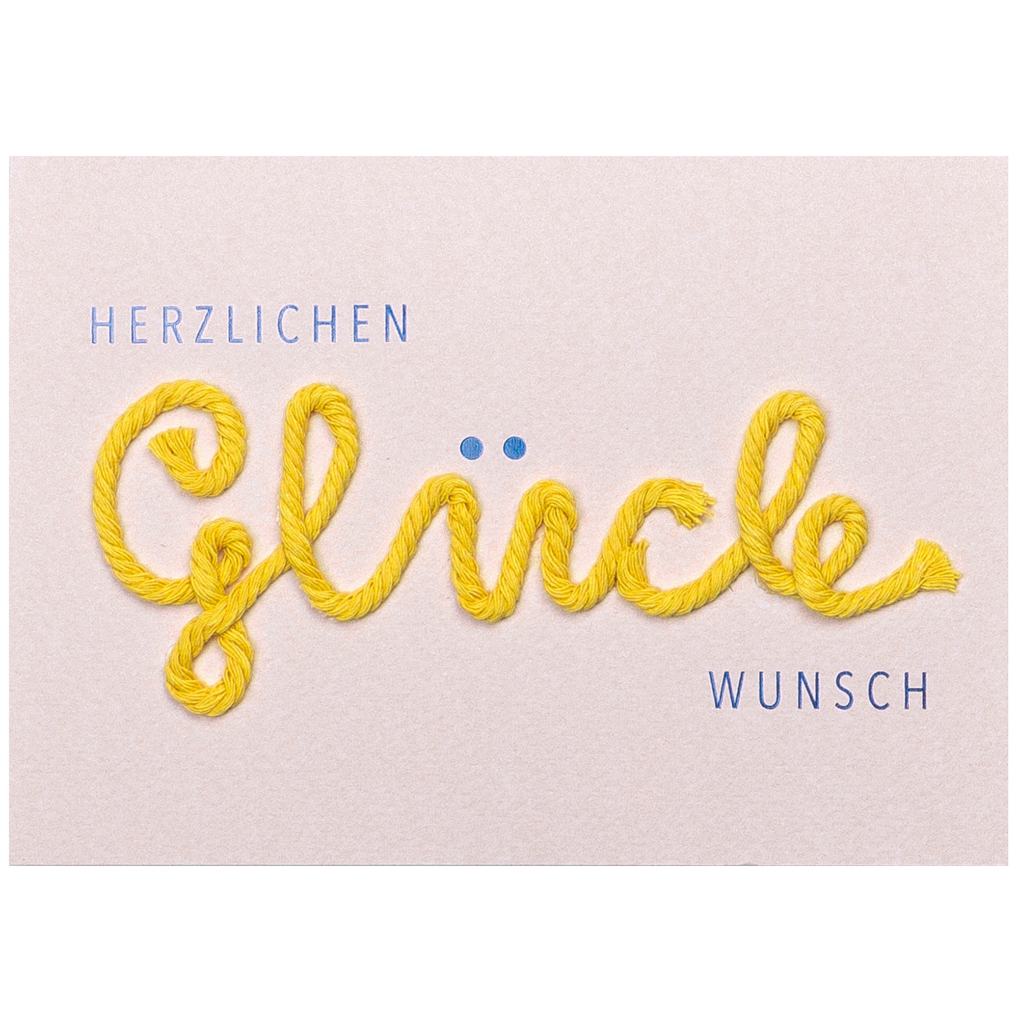 Räder Design - Kordelkarte "Herzlichen Glückwunsch" Räder Design - Kordelkarte "Herzlichen Glückwunsch"