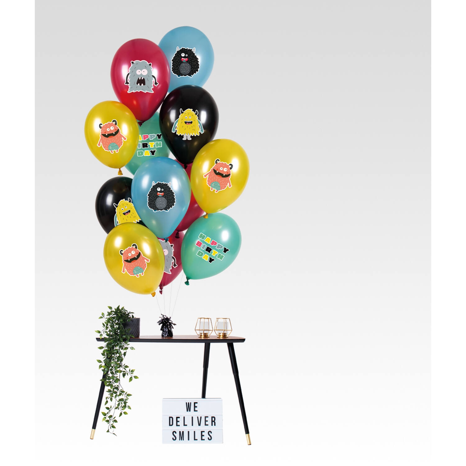 12 Latexballons im Set "Monster Bash" Ø 33cm